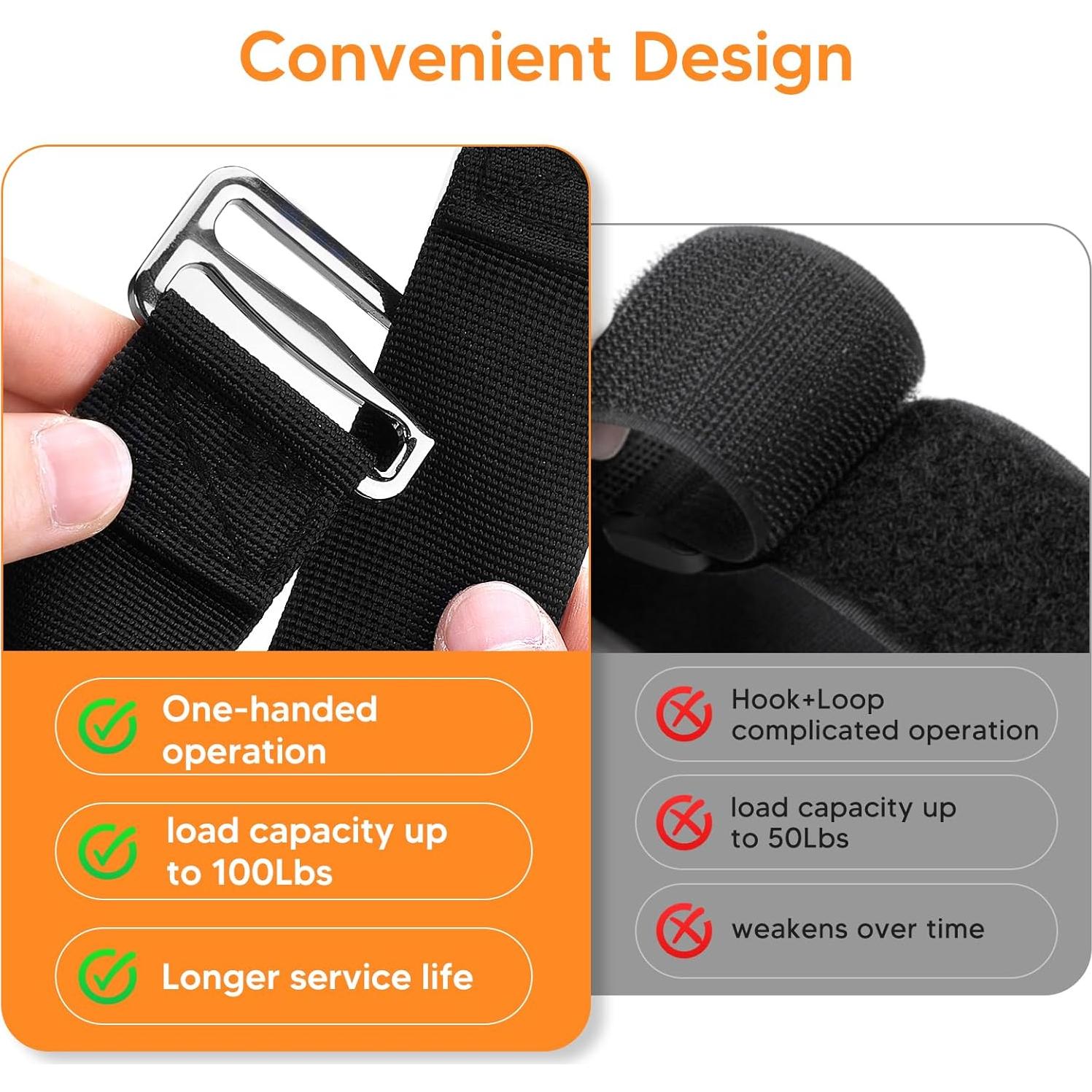 Organizador de Cables de Extensión DEXLALA - 6 Paquetes Ajustables