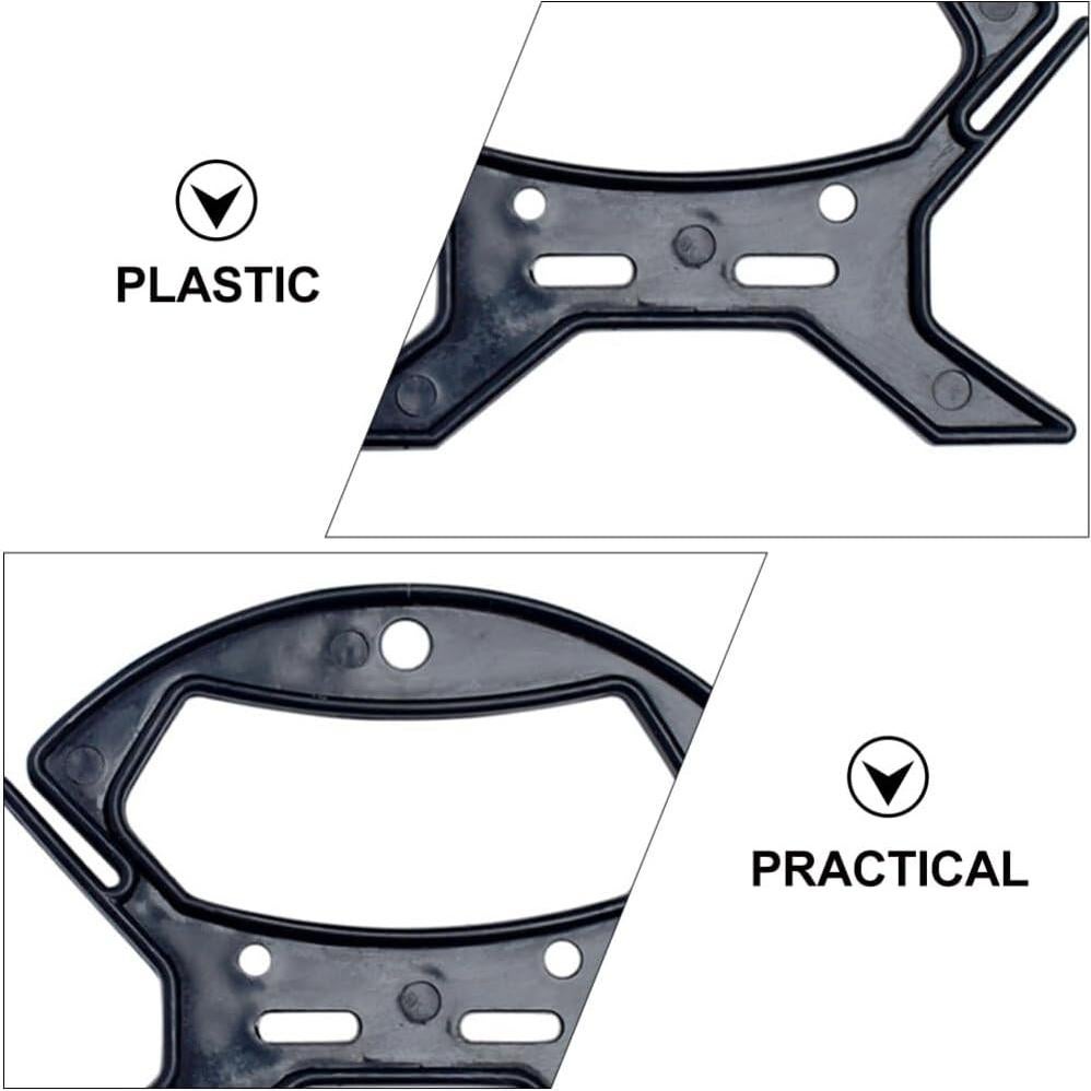 Organizador de Cuerda Garneck 10pcs Enrollador Negro 11.2x9.1cm