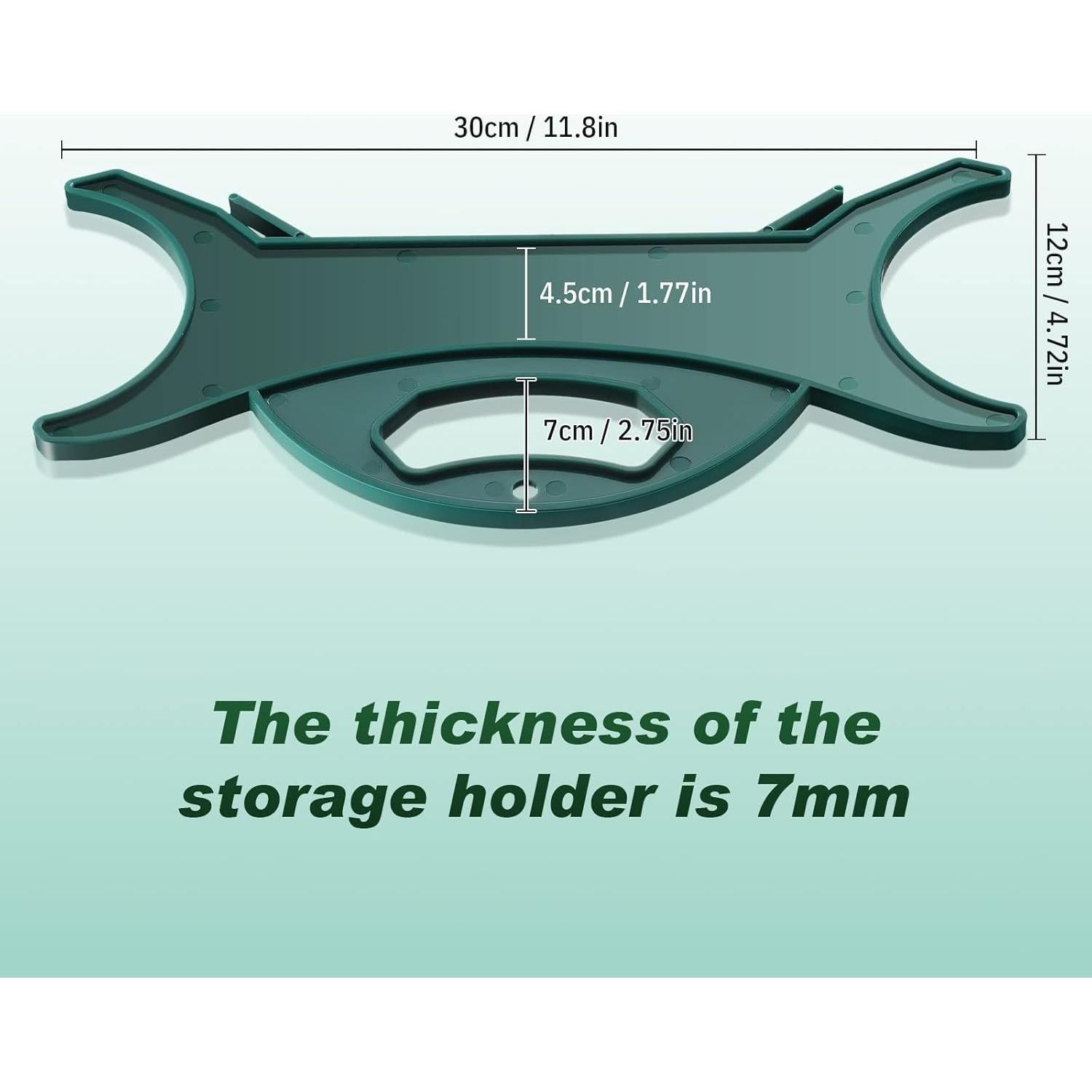 Organizador de Cables Queekay Atrovirens 3 Piezas 30x15cm
