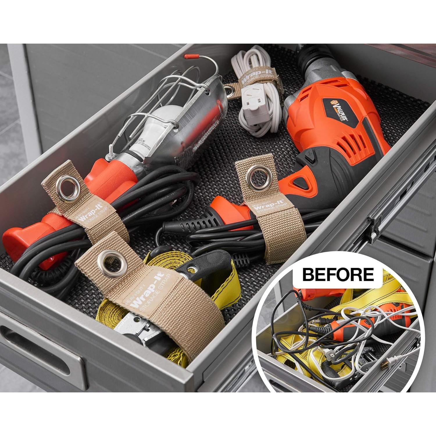 Correas de Almacenamiento Wrap-It 10 Piezas Alta Resistencia