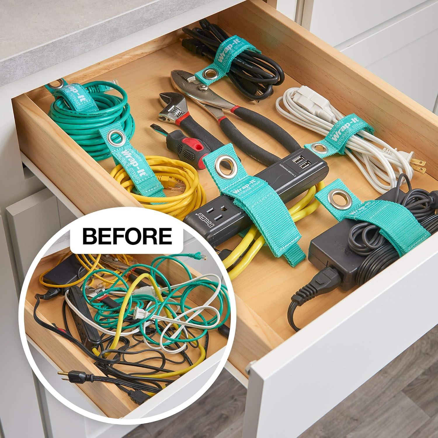 Correas de Almacenamiento Wrap-It 10 Piezas Alta Resistencia