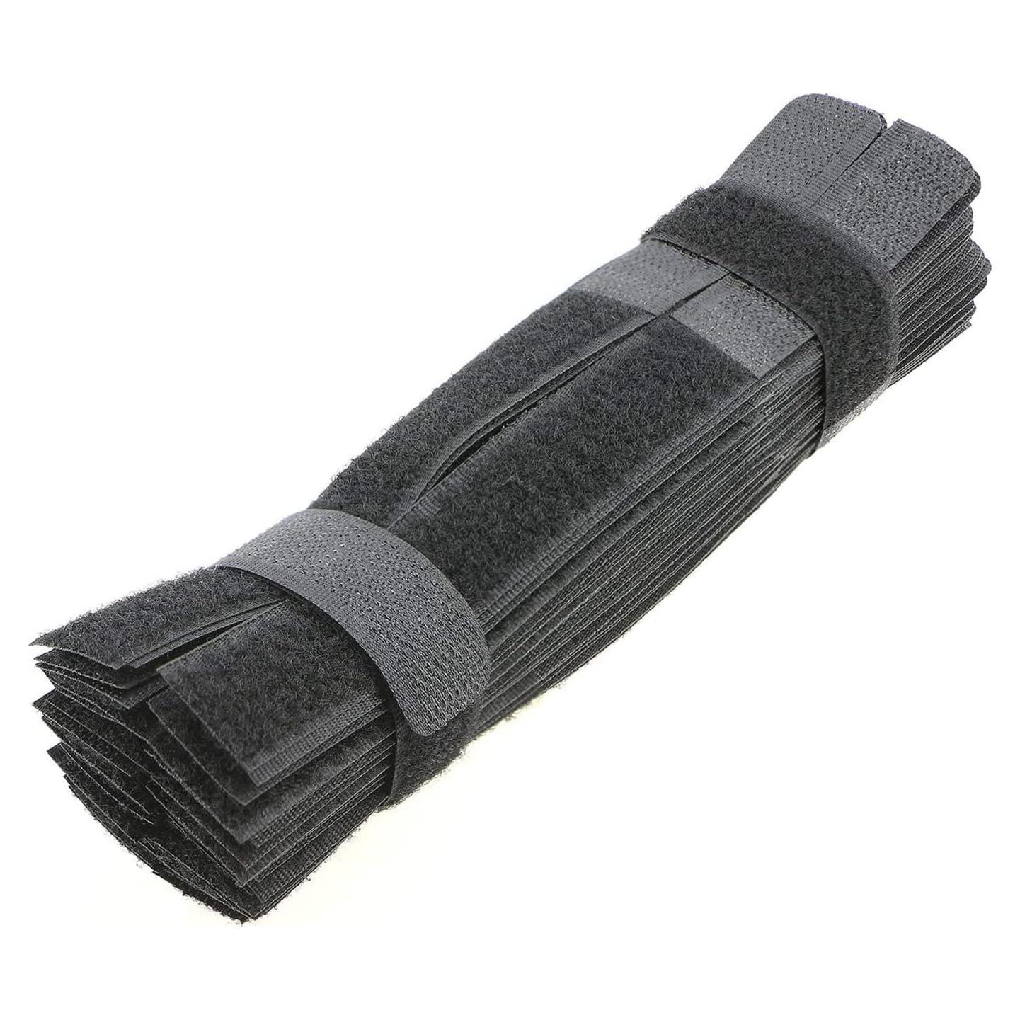 Bridas Reutilizables PASOW 50pcs 18cm Negro Organizador de Cables