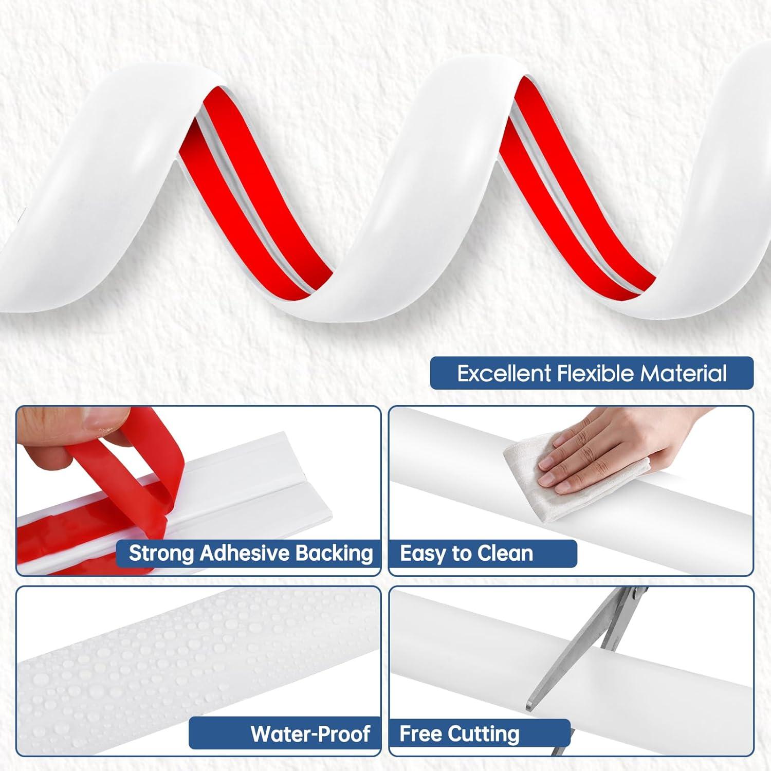 Cubierta de Cable Autoadhesiva EYAYEN 1.01 m Blanco 1.19 cm