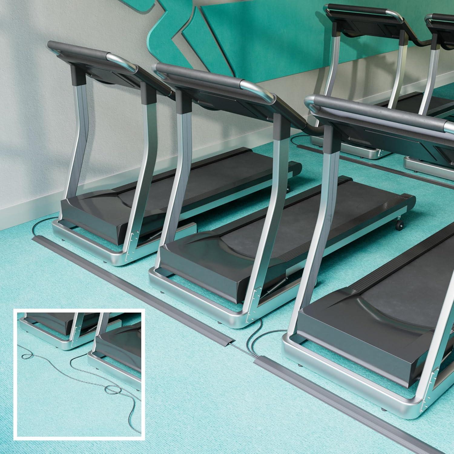 Cubierta de Cable de Suelo D-Line 9.14m Negra - Pesado