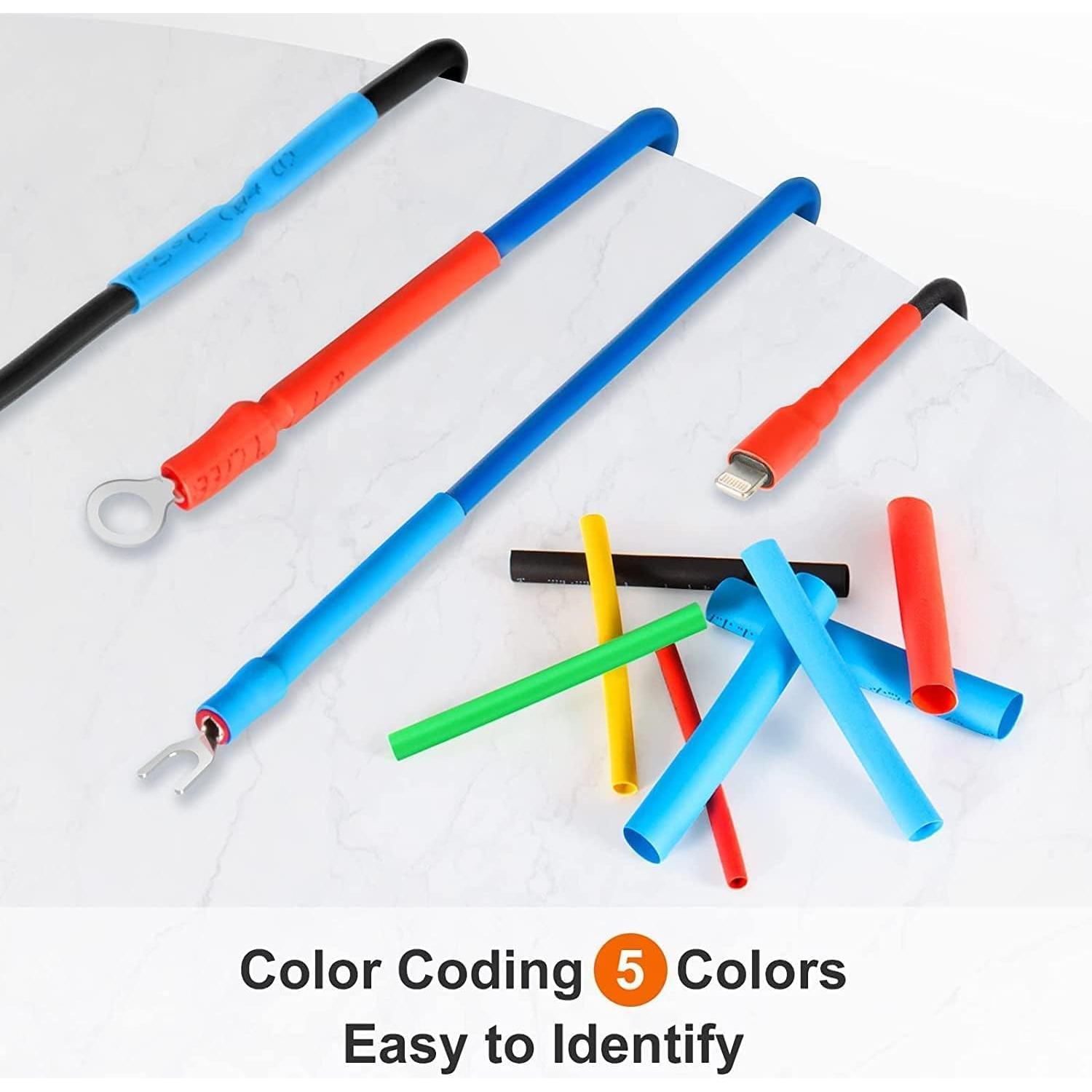 Kit 600PCS Tubos Termocontraíbles Eventronic 2:1 - 12 Tamaños