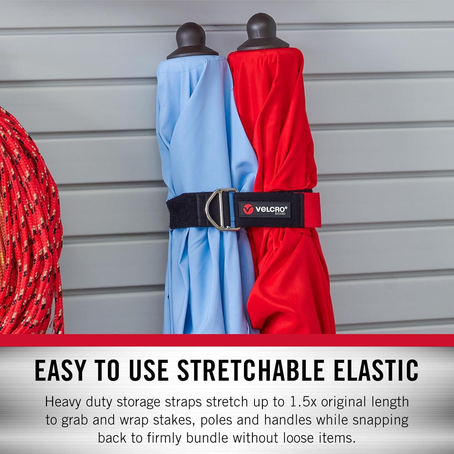 Correa de Almacenamiento Elástica VELCRO 61cm Soporta 9kg