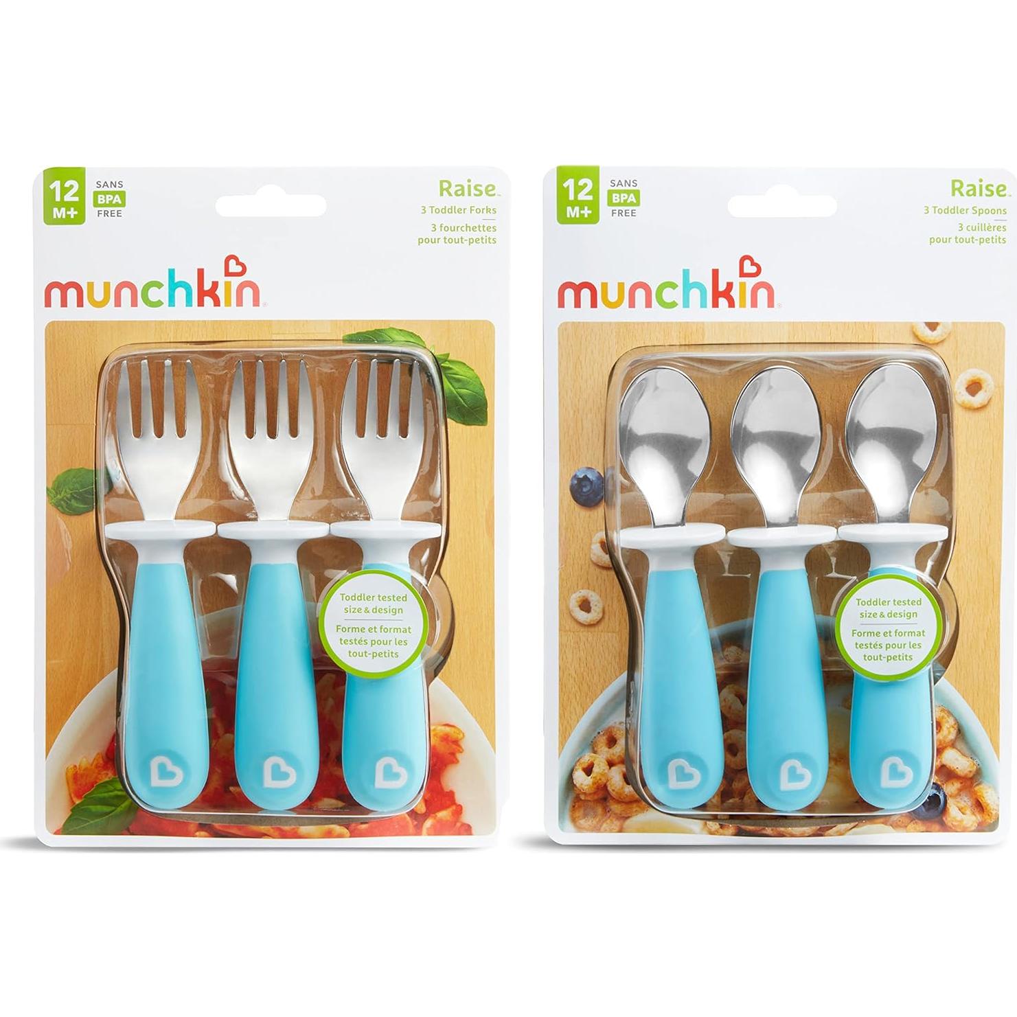 Juego de Utensilios para Niños Munchkin Raise 6 Piezas Azul