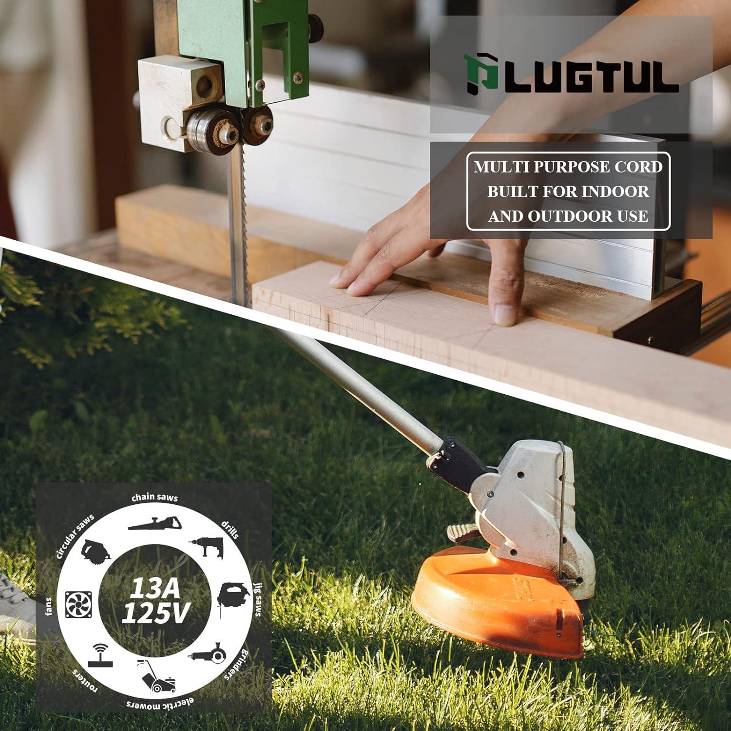 Cable de Extensión Exterior 7.62m PLUGTUL 16/3 A Prueba de Agua