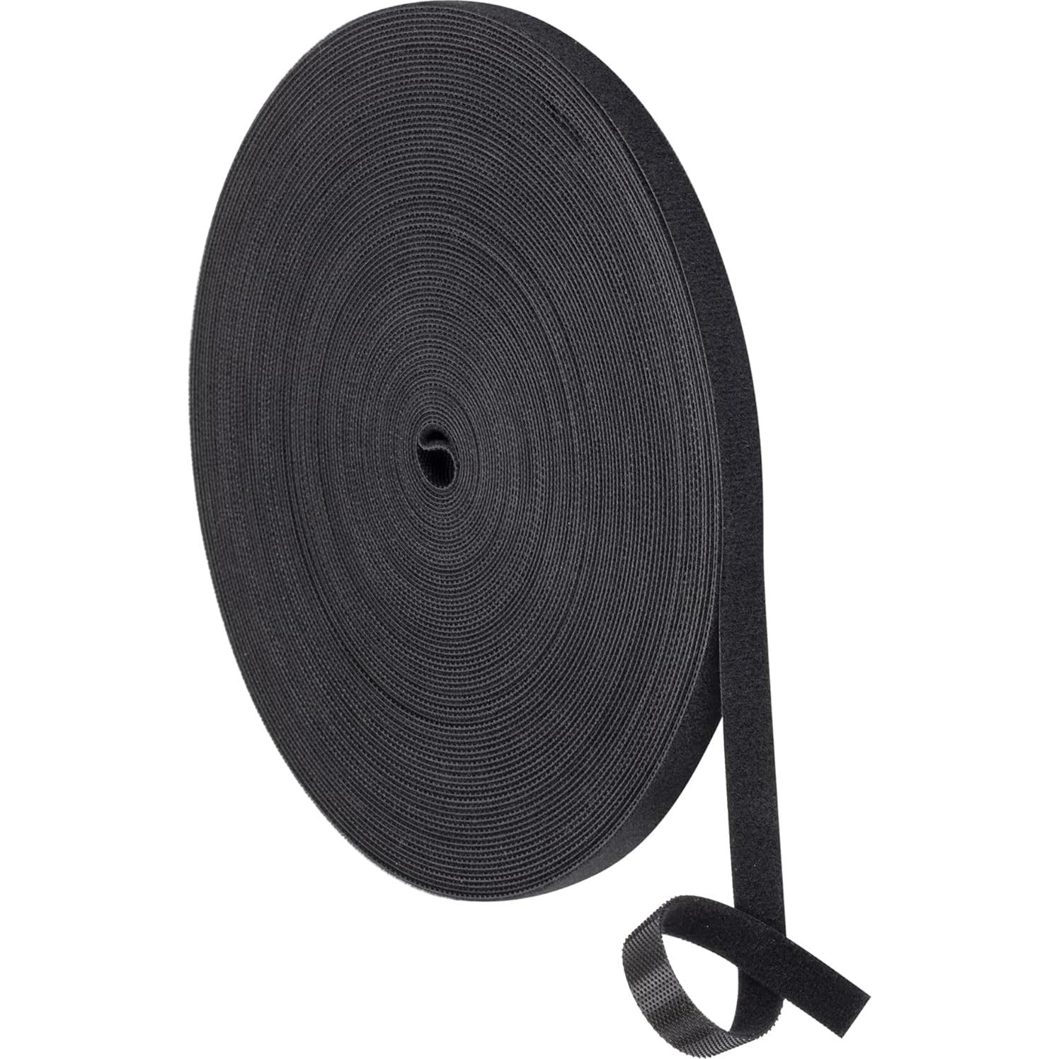 Cinta de sujeción reutilizable XINYIBO 1,27 cm x 22,86 m negra