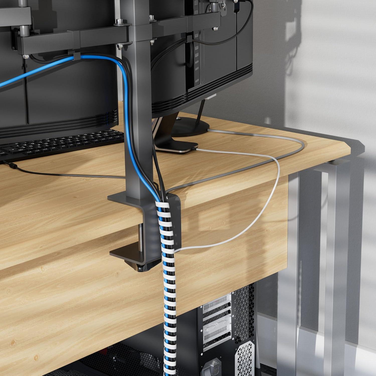 Envoltura de Cables D-Line 2.5m Blanca, Diámetro 1-3.81cm