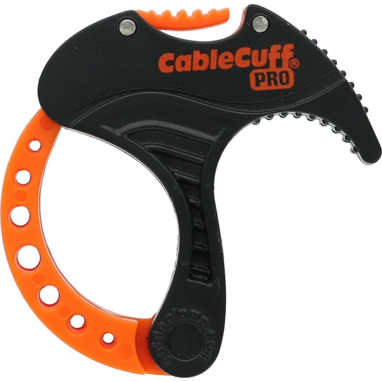 Cable Cuff PRO - 5 Piezas Reutilizables 2.54 cm Negro/Naranja