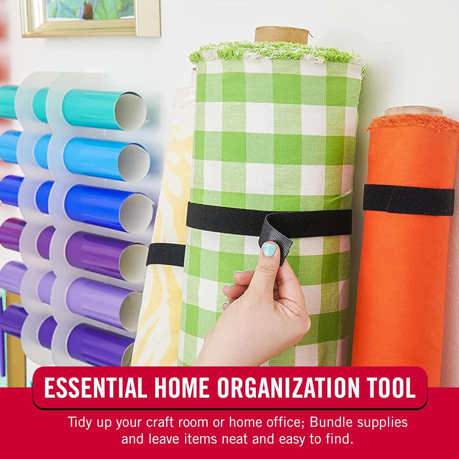 Correas VELCRO 1/2" x 9.14m Reutilizables para Cables - Negro