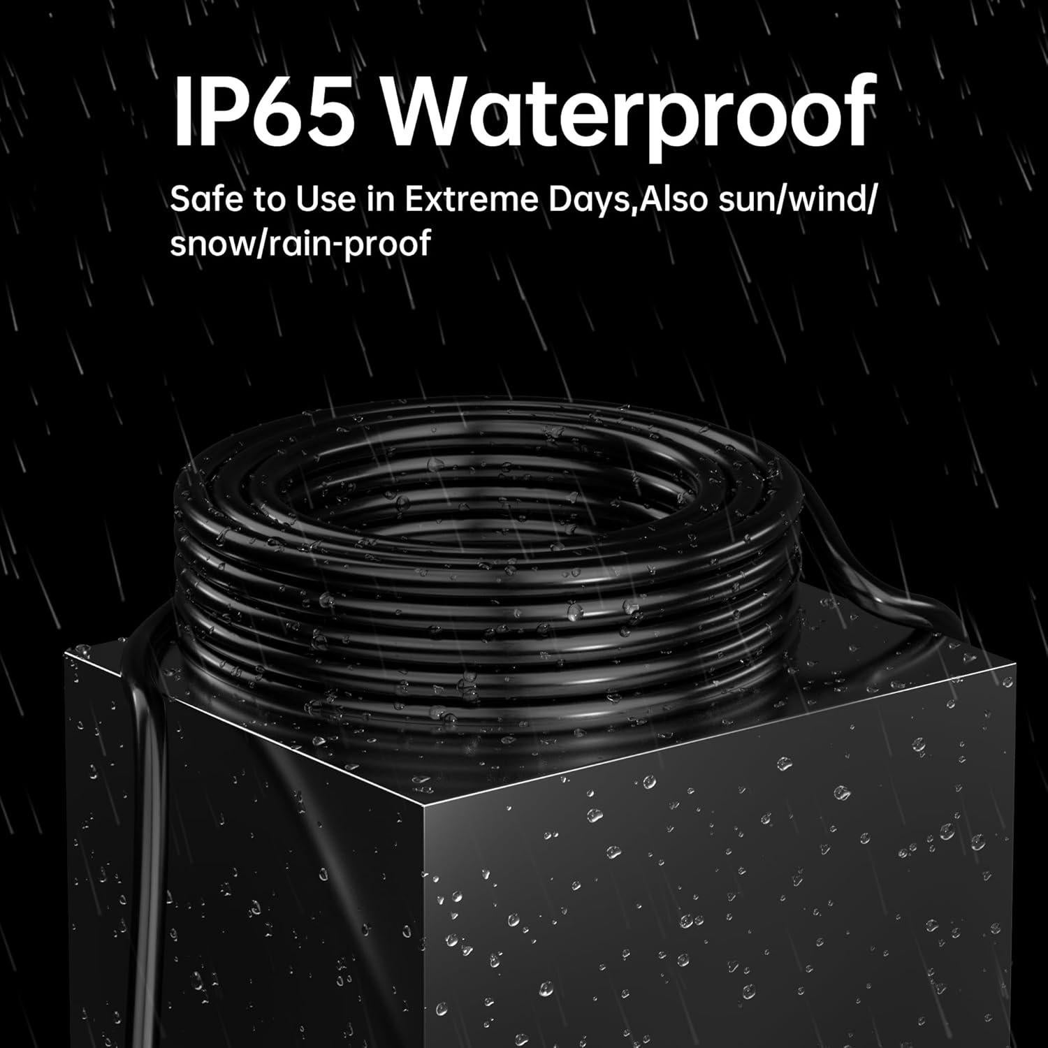 Cable de Extensión Exterior PlugSaf 15 pies 16AWG Impermeable