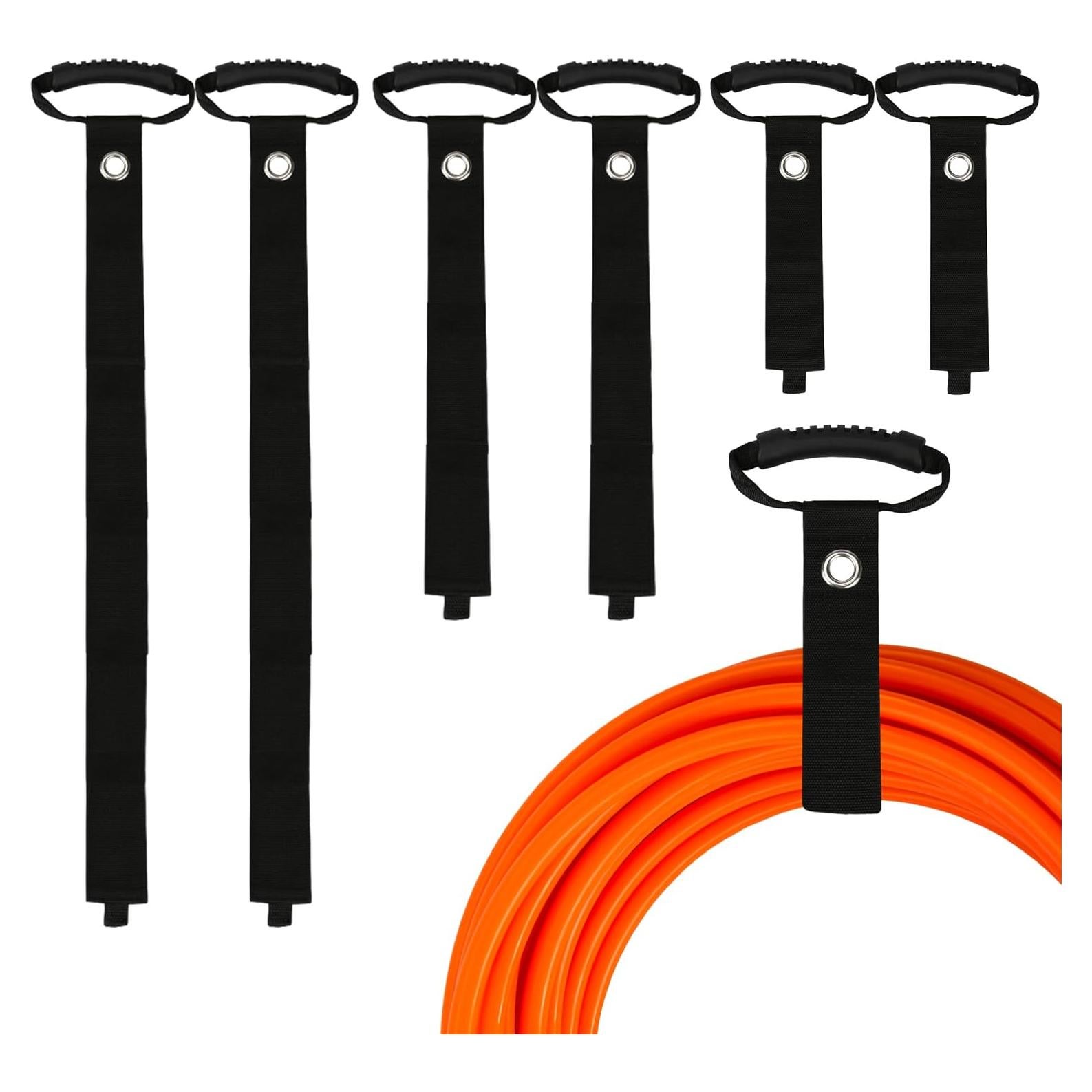 Organizador de Cables Depotner - 6 Correas de Velcro 43-71 cm