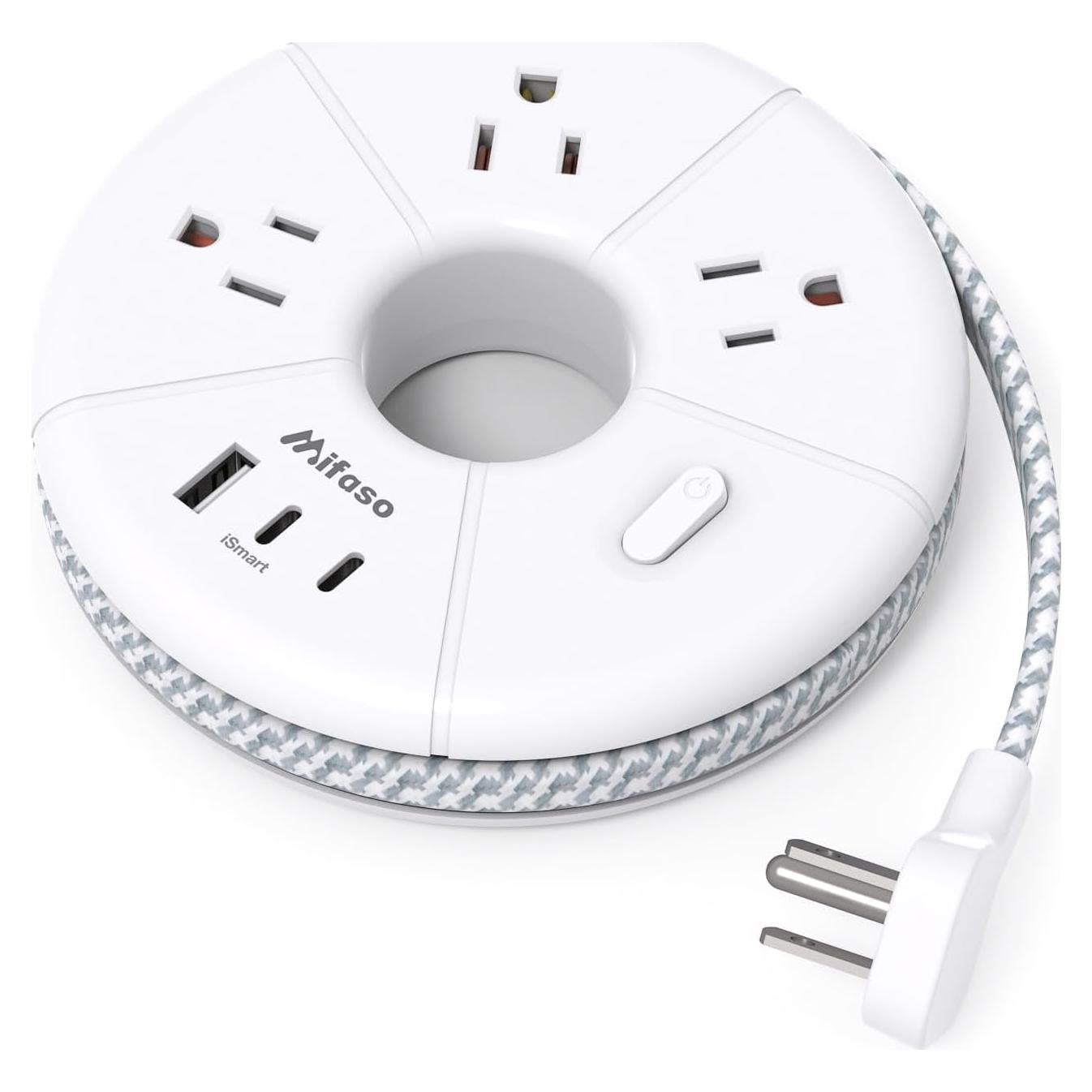 Tira de Alimentación USB C MIFASOPOWER 3 Puertos 1.52m