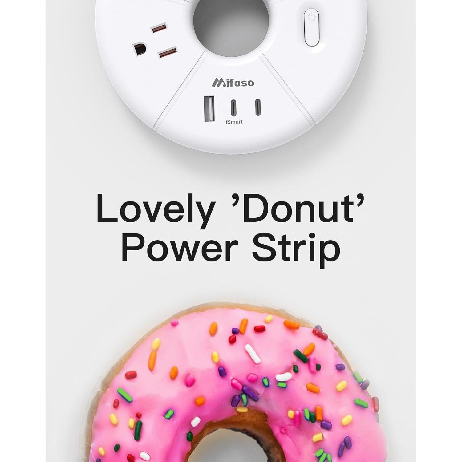 Tira de Alimentación USB C MIFASOPOWER 3 Puertos 1.52m