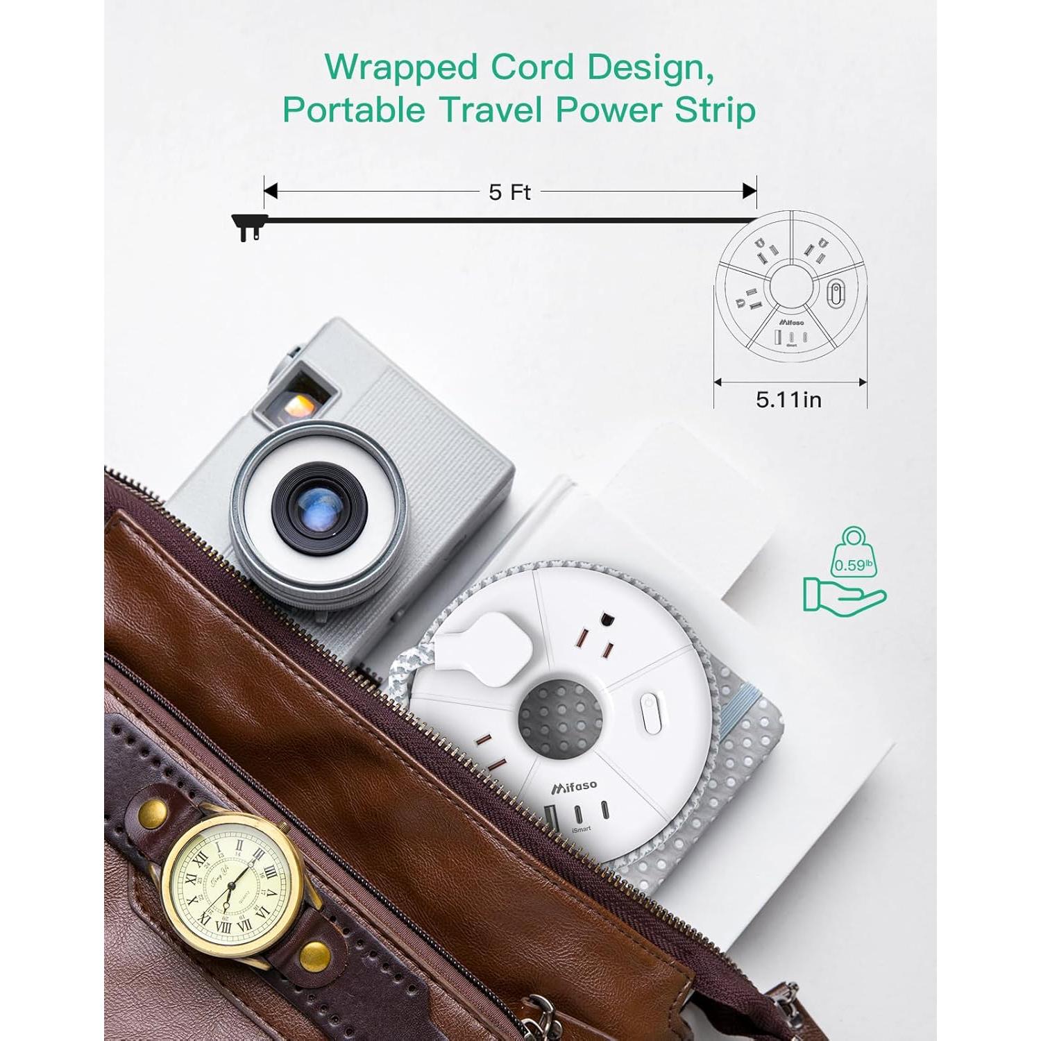 Tira de Alimentación USB C MIFASOPOWER 3 Puertos 1.52m