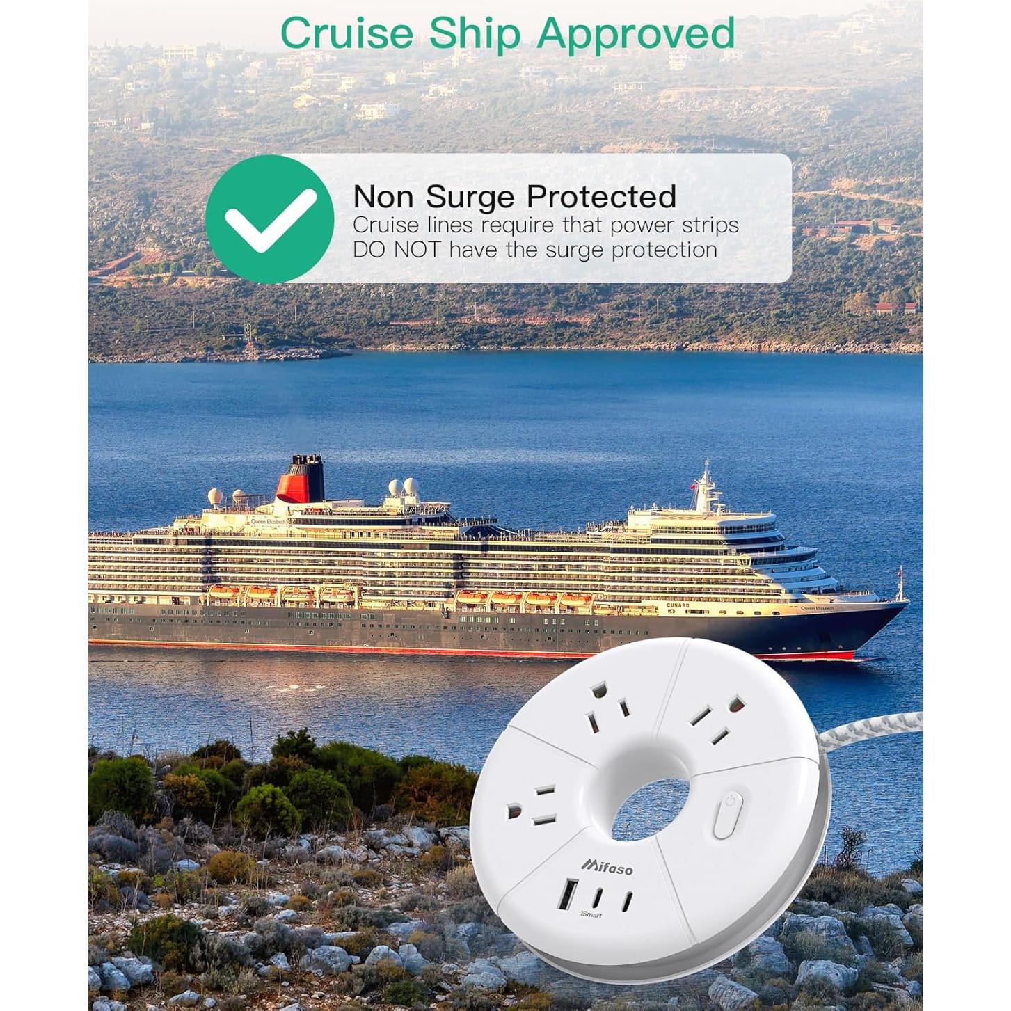 Tira de Alimentación USB C MIFASOPOWER 3 Puertos 1.52m