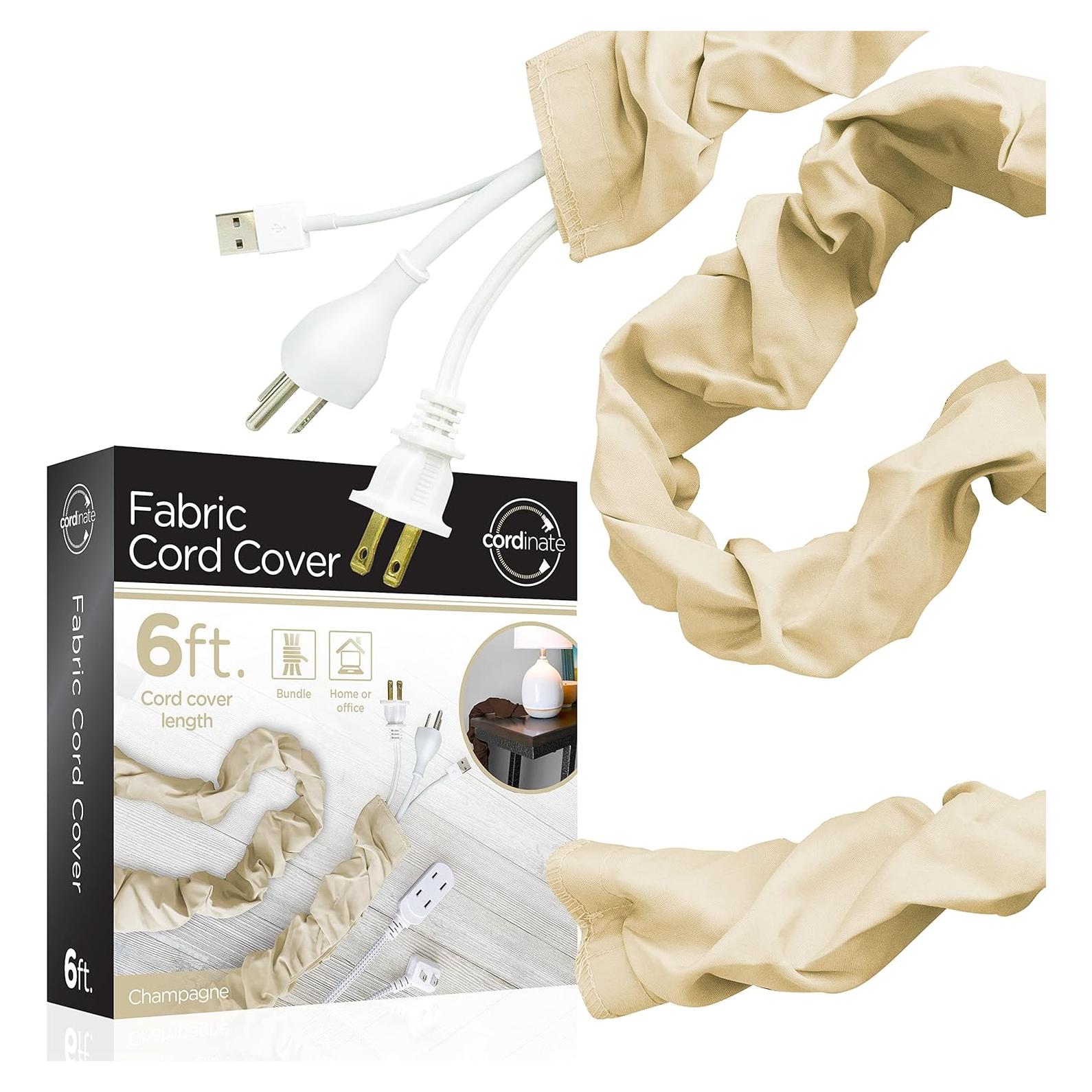 Cubierta de Cable de Tela Cordinate 1.83 m Champagne