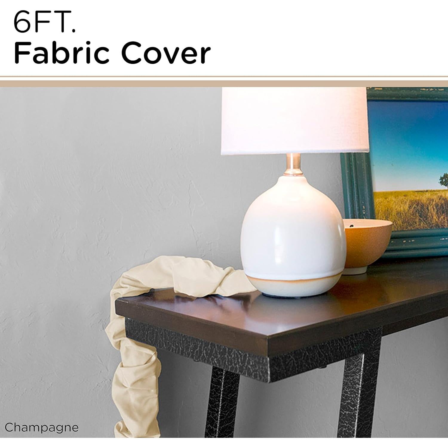 Cubierta de Cable de Tela Cordinate 1.83 m Champagne