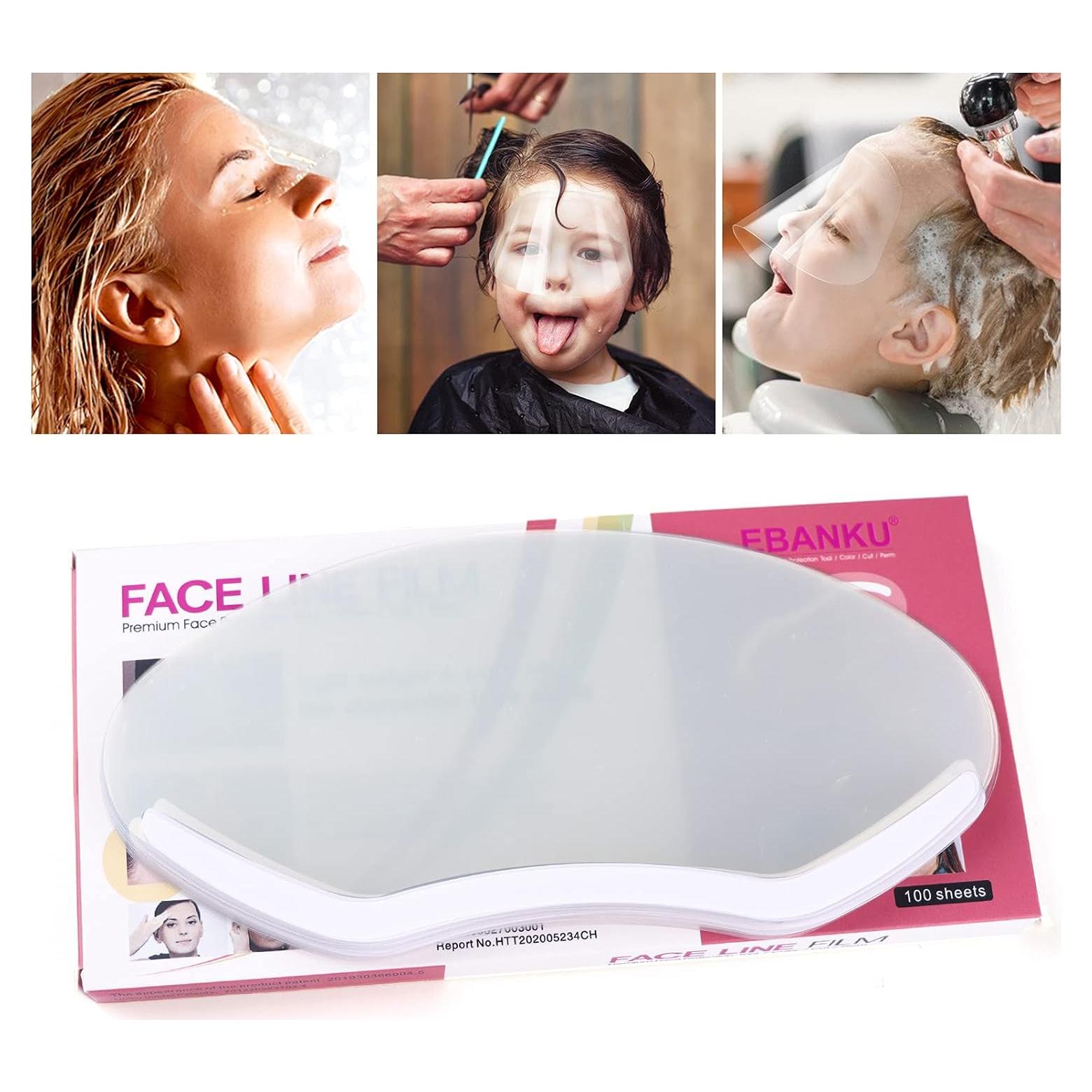 100 Visores Faciales Desechables EBANKU para Maquillaje y Cuidado Postoperatorio