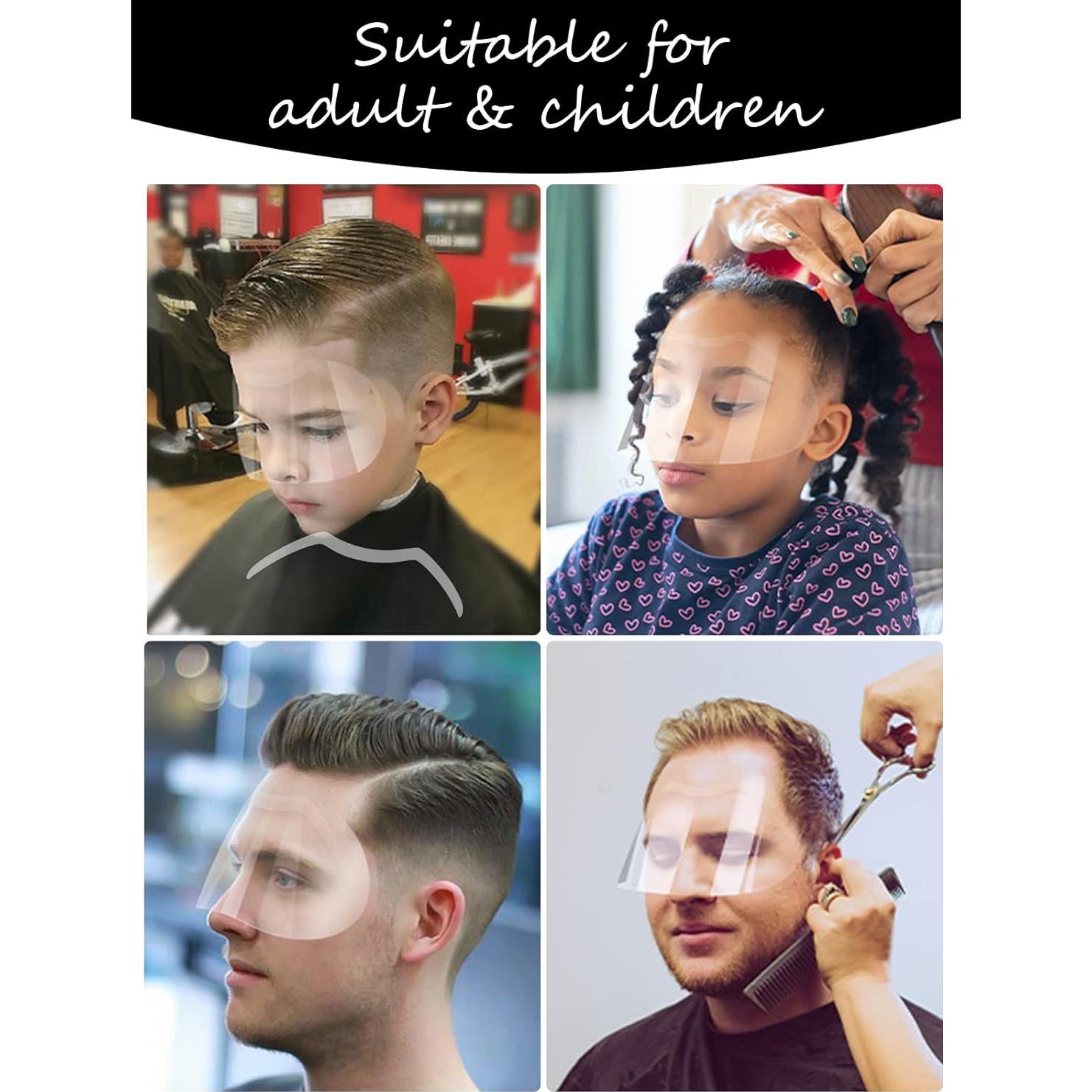 100 Visores Faciales Desechables EBANKU para Maquillaje y Cuidado Postoperatorio