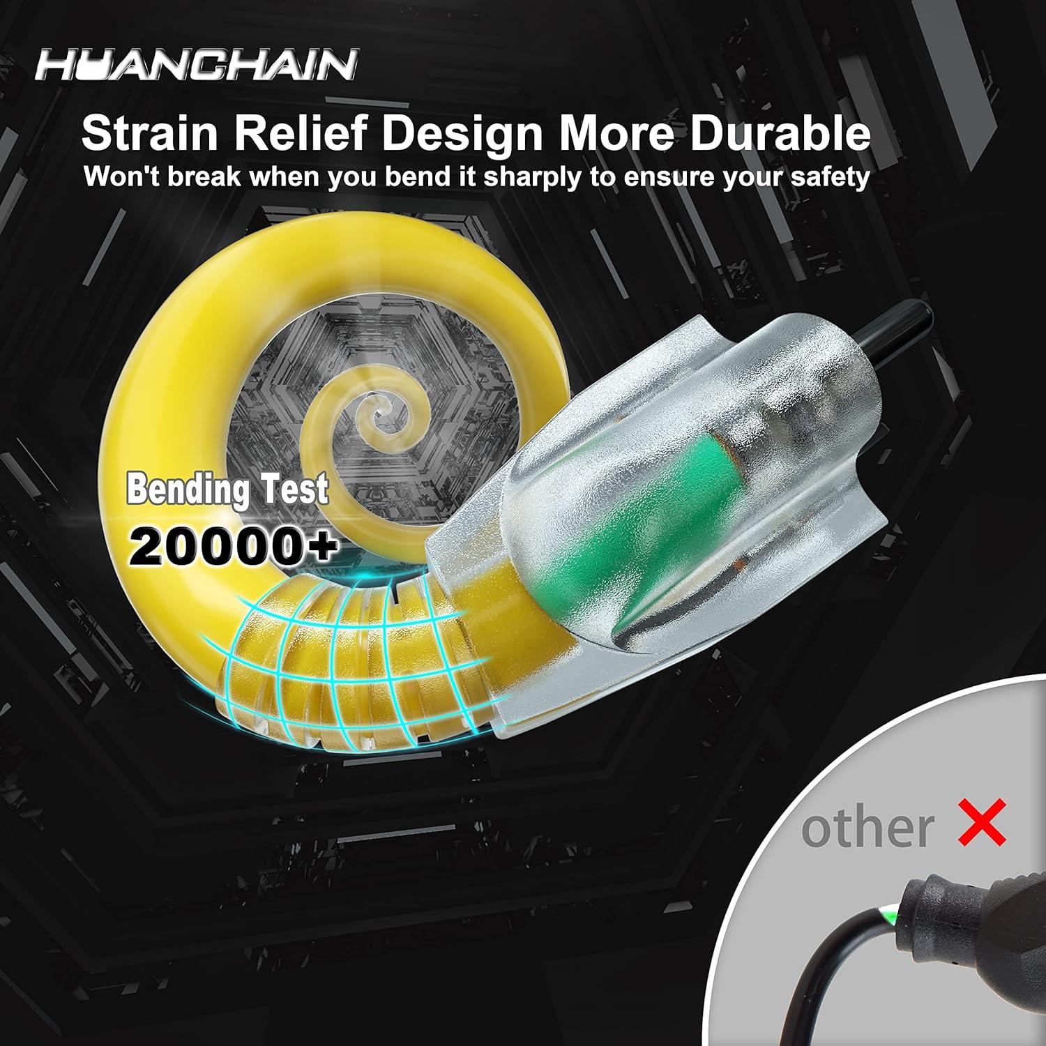 Cable de Extensión Exterior HUANCHAIN 7.62m 12AWG Amarillo