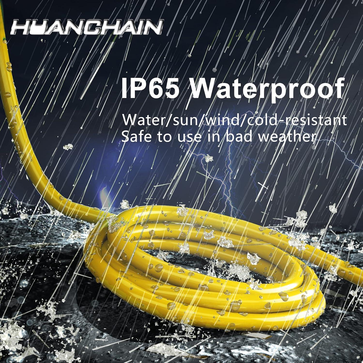 Cable de Extensión Exterior HUANCHAIN 7.62m 12AWG Amarillo