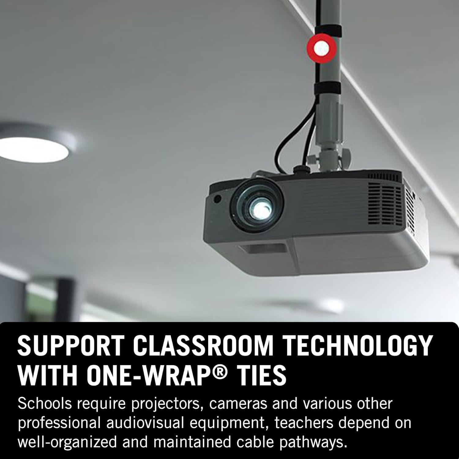 Cinta VELCRO ONE-WRAP Doble Cara 0.95 cm x 22.86 m