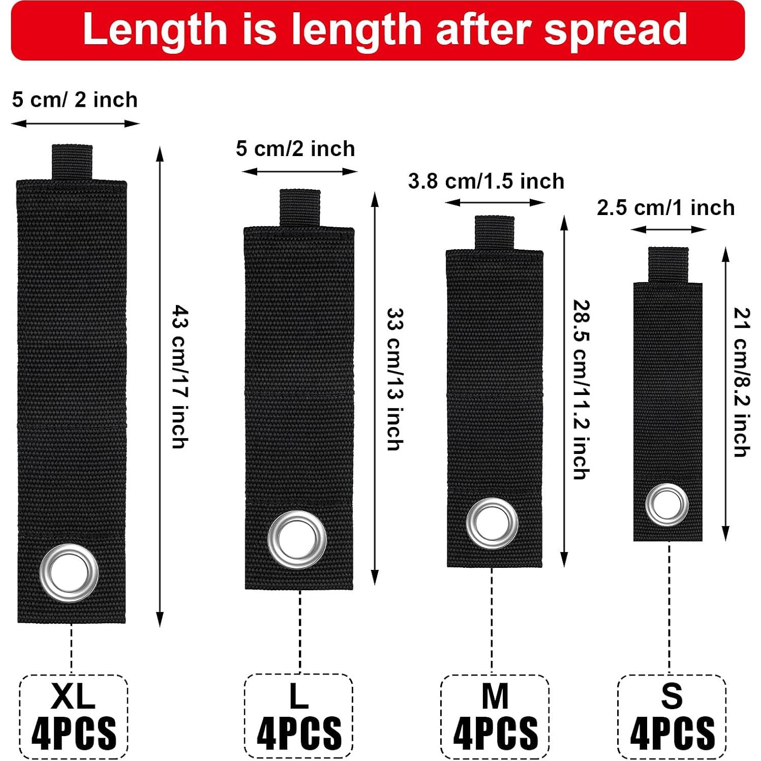 Organizadores de Soporte para Cables WILLBOND - 16 Piezas Nylon