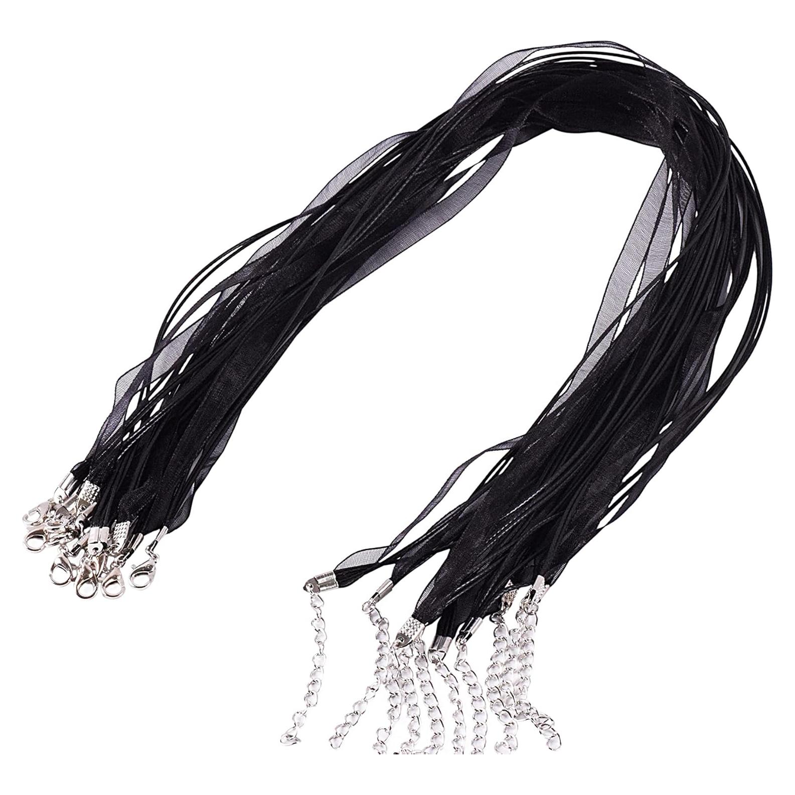 Cordón de Collar KONMAY Negro 1mm 50pcs para Joyería