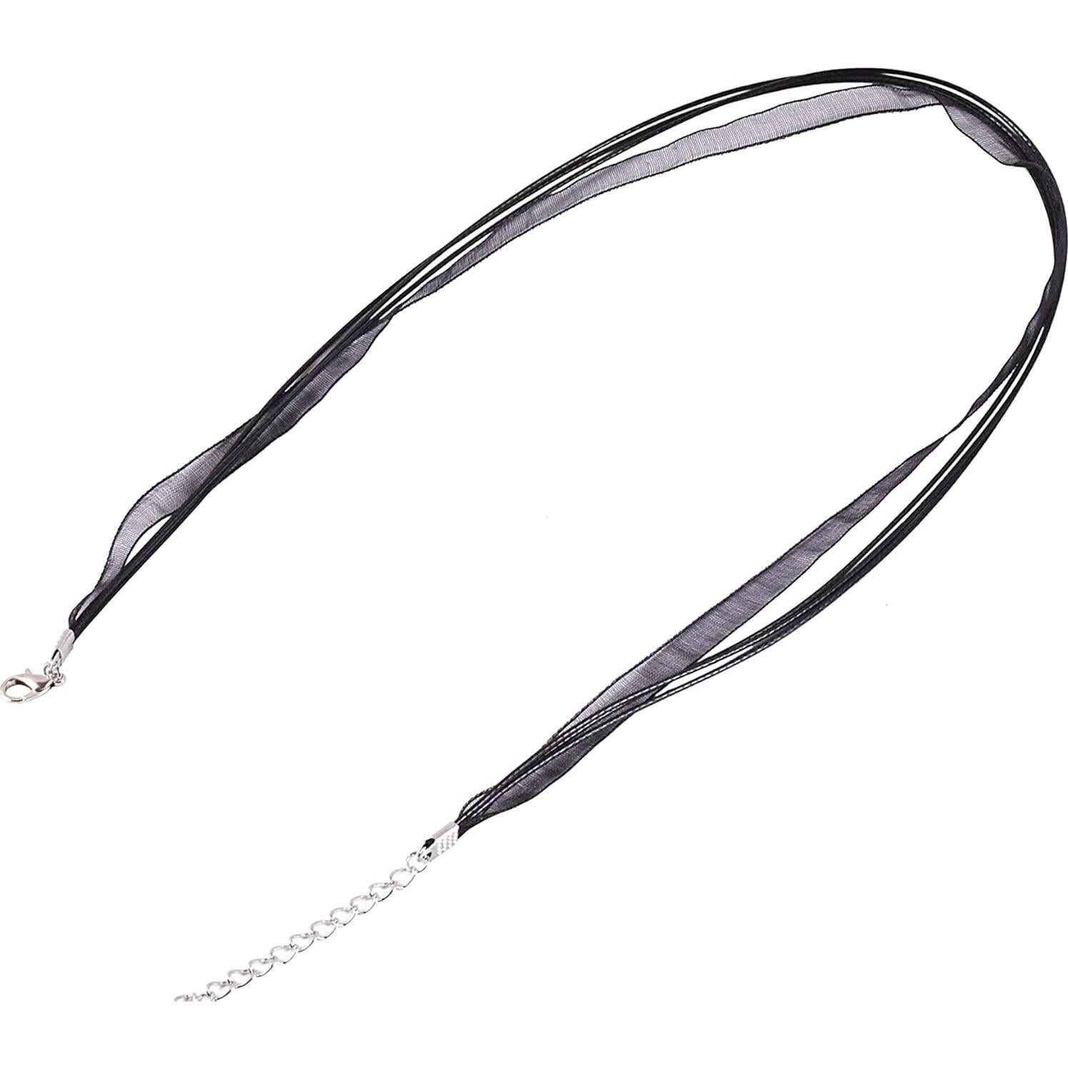 Cordón de Collar KONMAY Negro 1mm 50pcs para Joyería