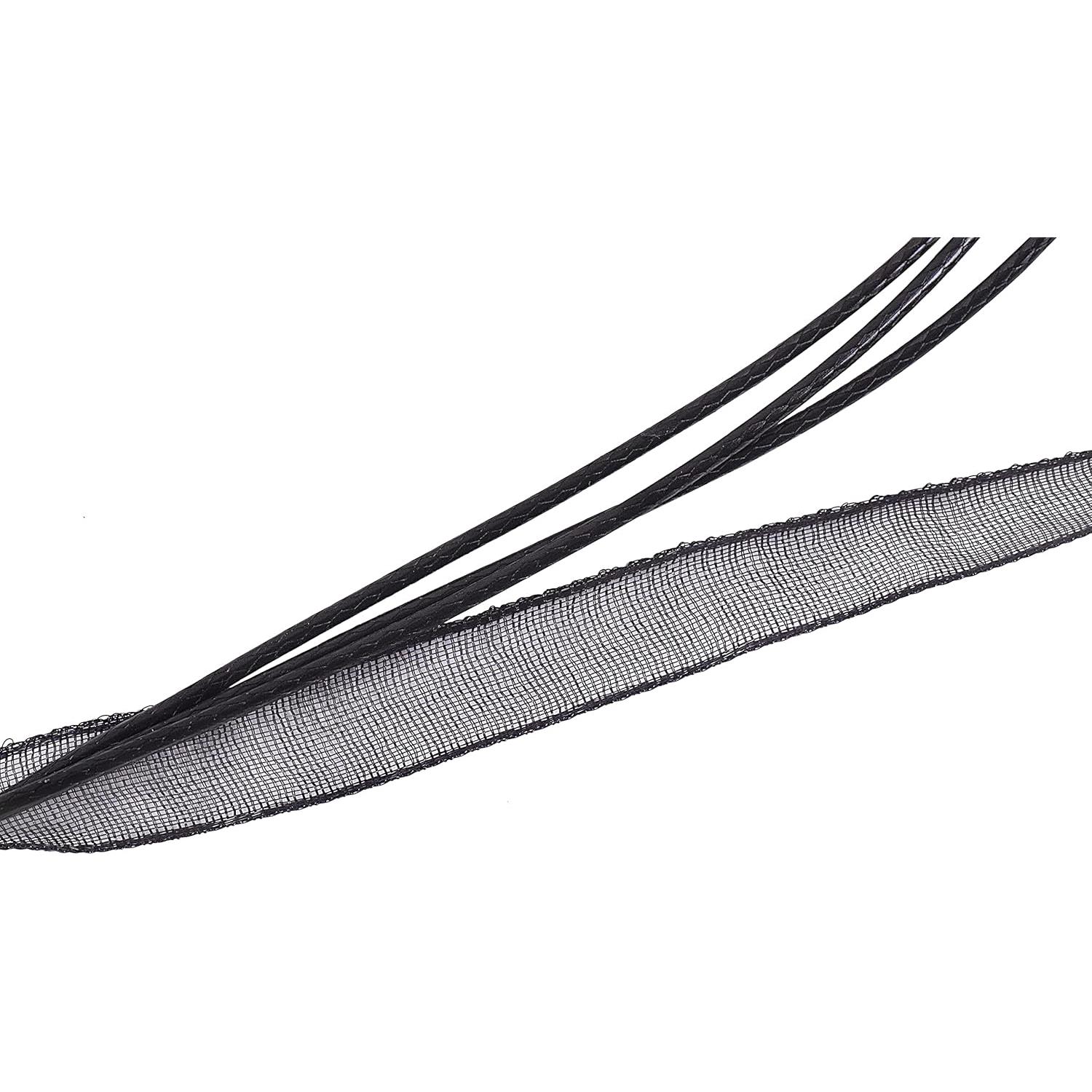 Cordón de Collar KONMAY Negro 1mm 50pcs para Joyería