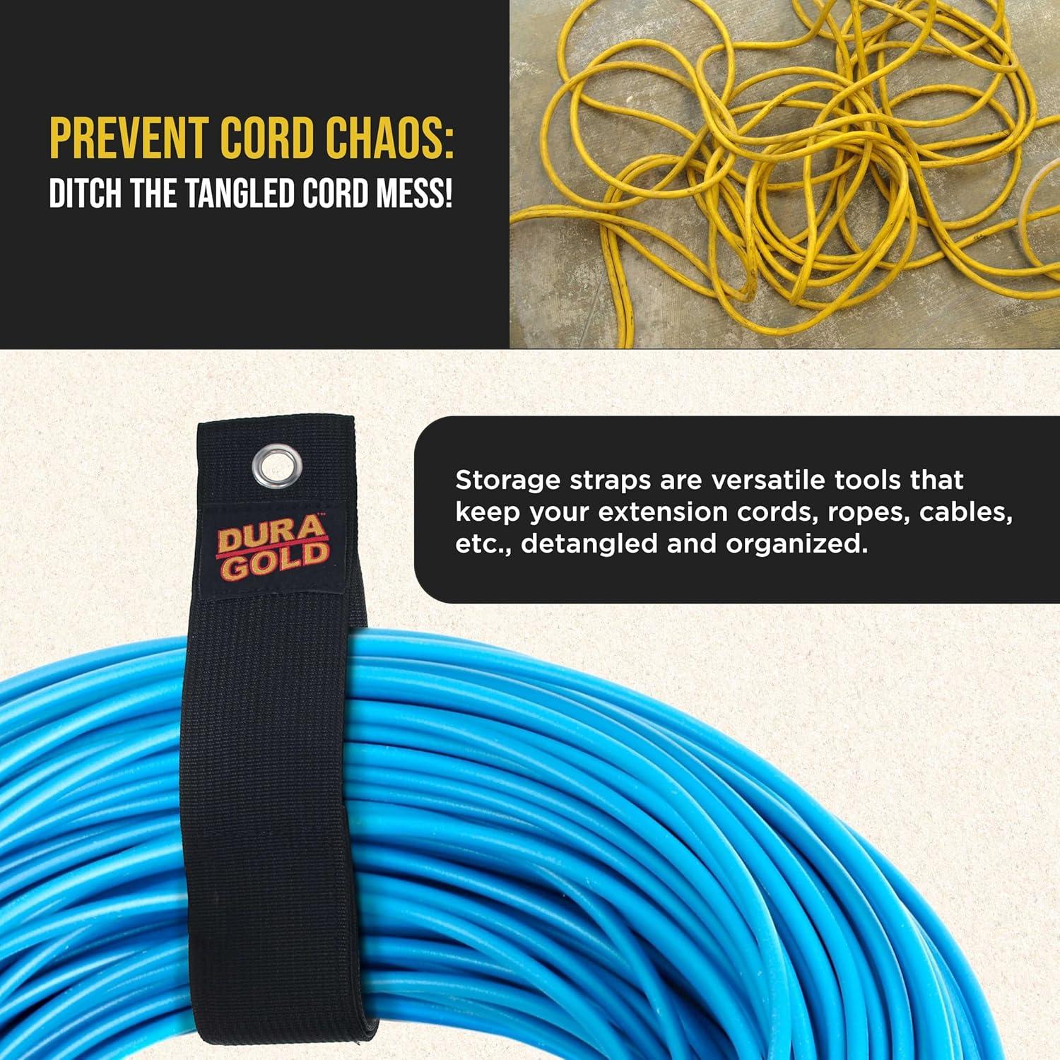 Correas Organizadoras de Cables Dura-Gold, Set de 6 Piezas