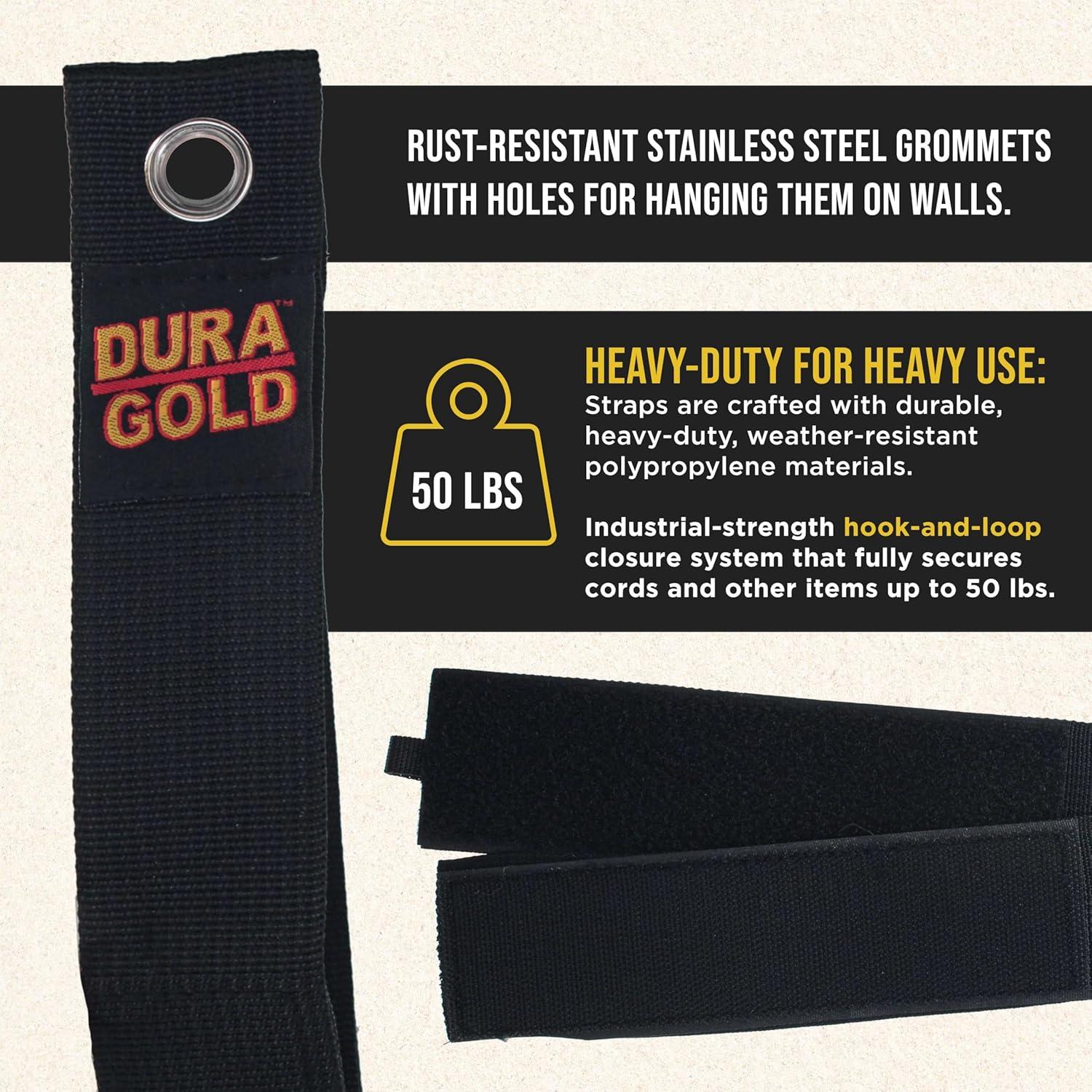 Correas Organizadoras de Cables Dura-Gold, Set de 6 Piezas