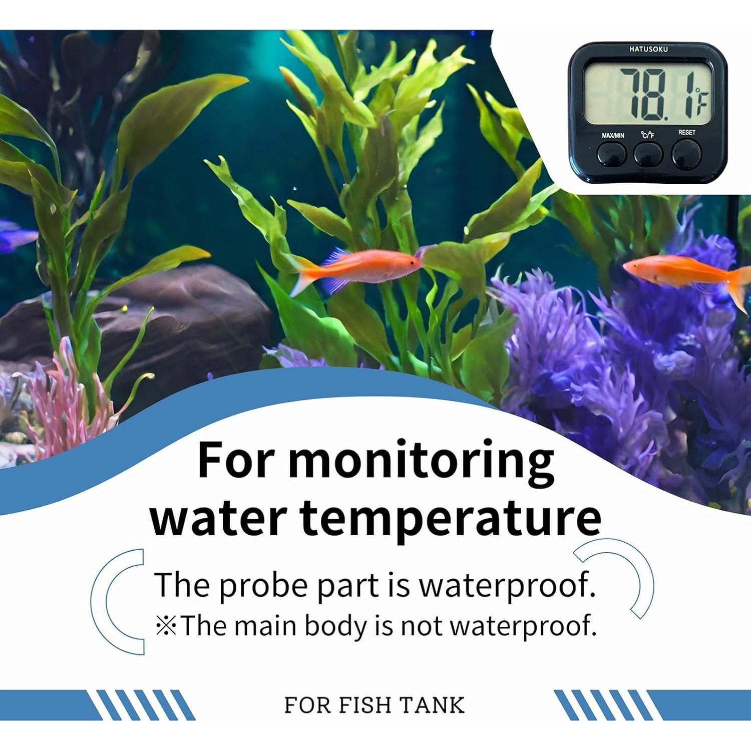 Termómetro Digital HATUSOKU con Sensor Externo para Agua y Refrigerador