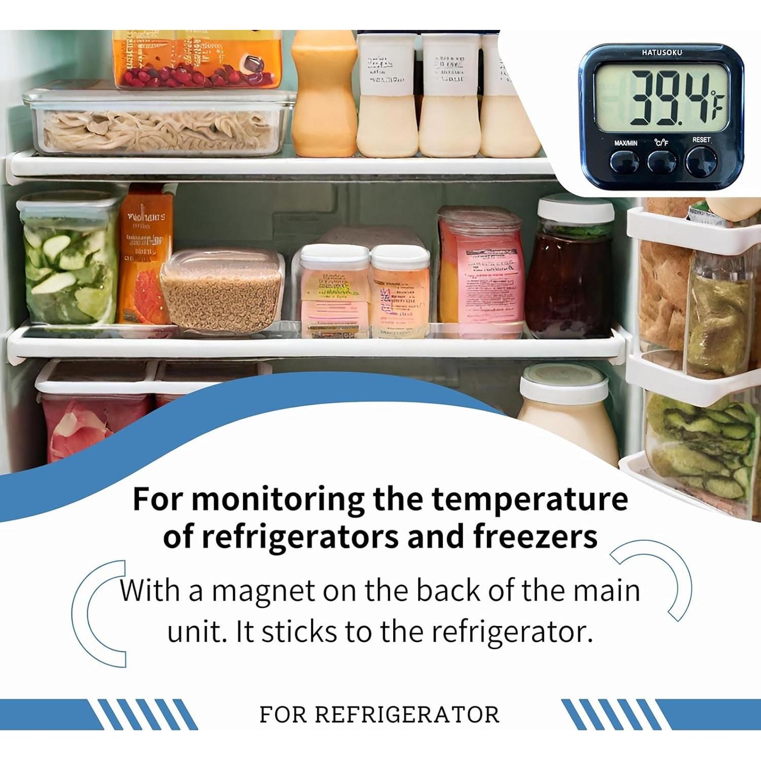 Termómetro Digital HATUSOKU con Sensor Externo para Agua y Refrigerador