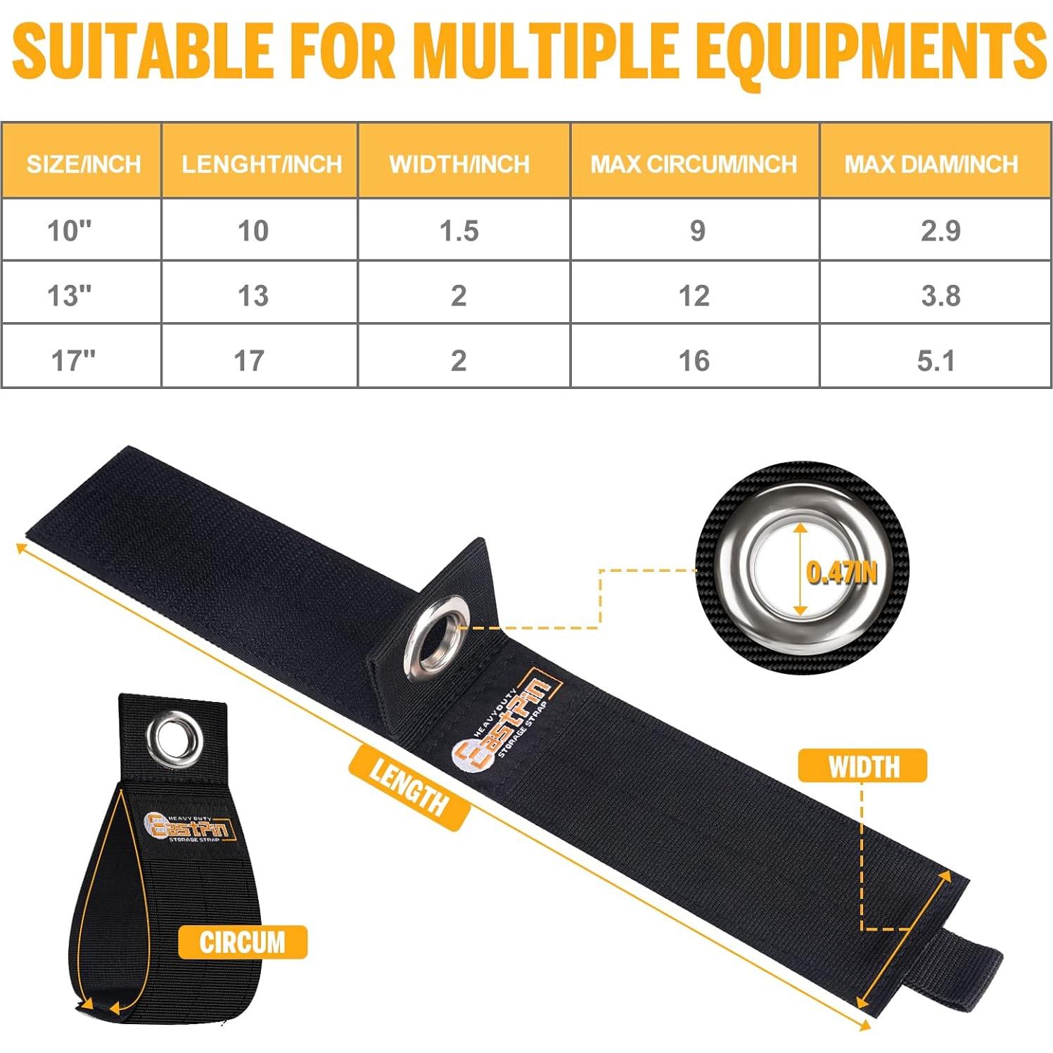 Correas de Almacenamiento EastPin 6 Piezas 25.4/33/43 cm