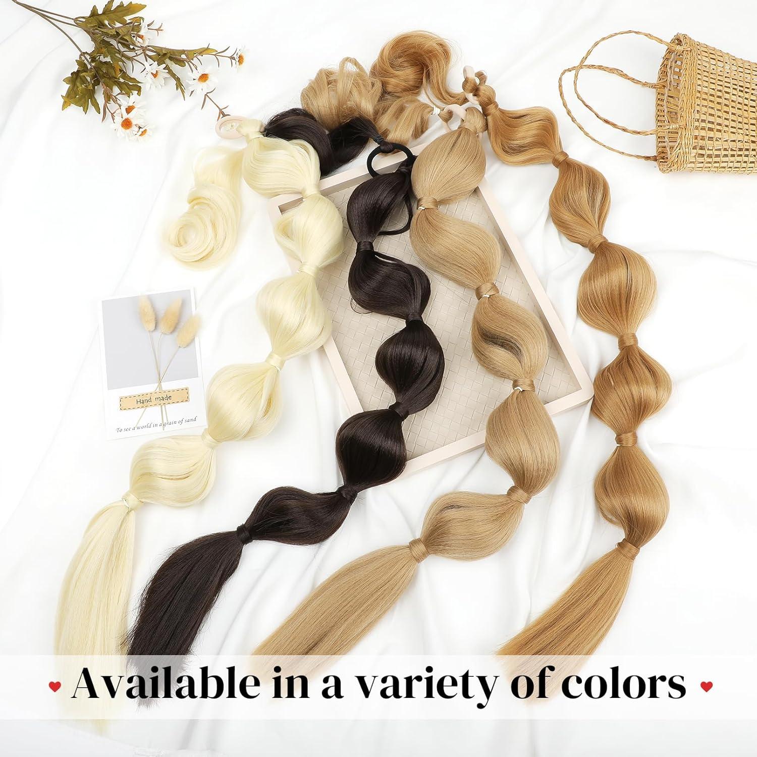 Extensión de Cola de Caballo Bubble LONAI 71 cm Marrón Negro