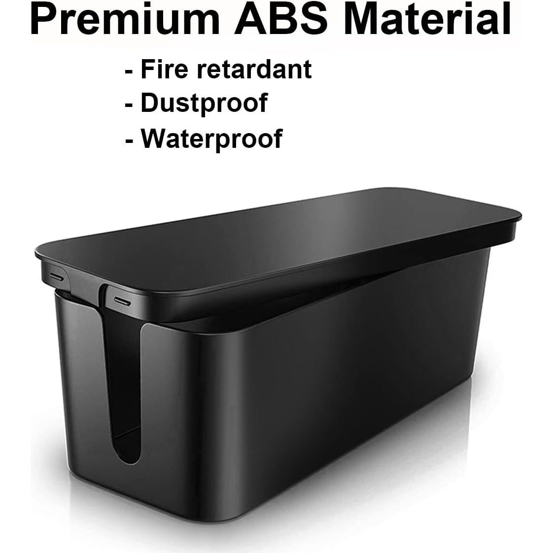 Caja Organizadora de Cables DUNCHATY 3 Tamaños ABS Negro