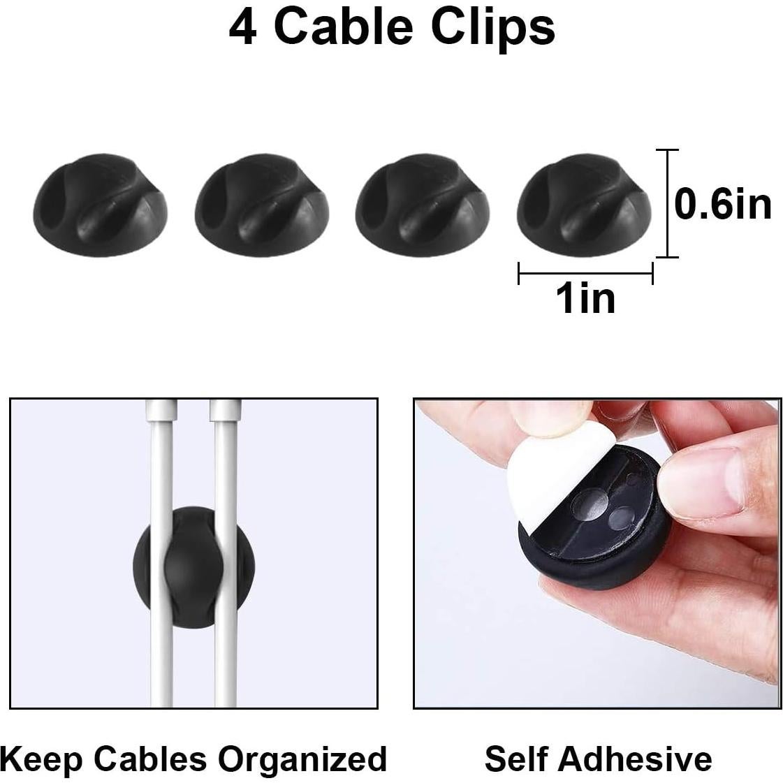 Caja Organizadora de Cables DUNCHATY 3 Tamaños ABS Negro