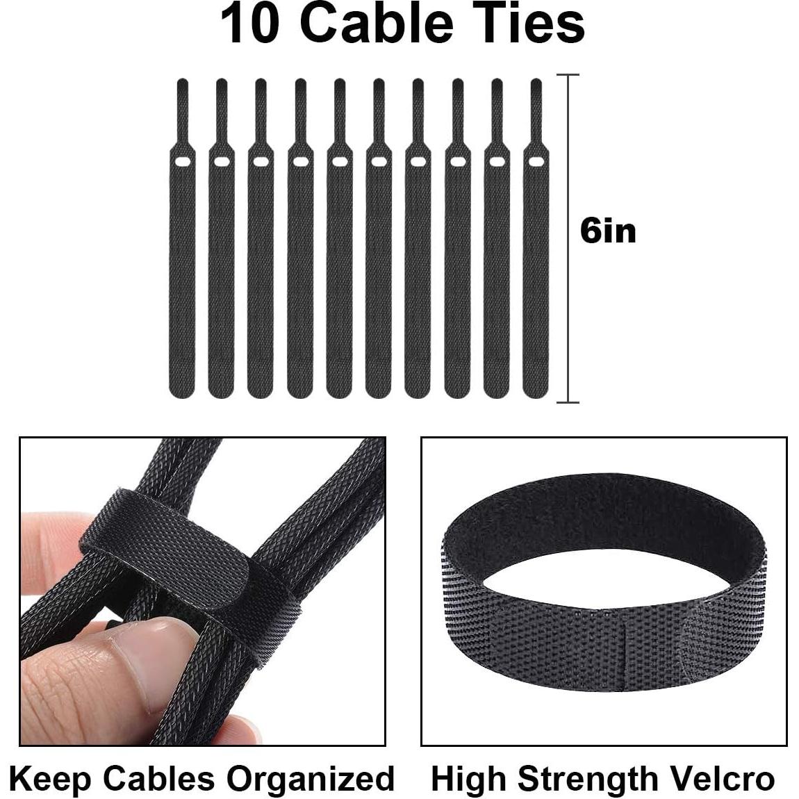 Caja Organizadora de Cables DUNCHATY 3 Tamaños ABS Negro