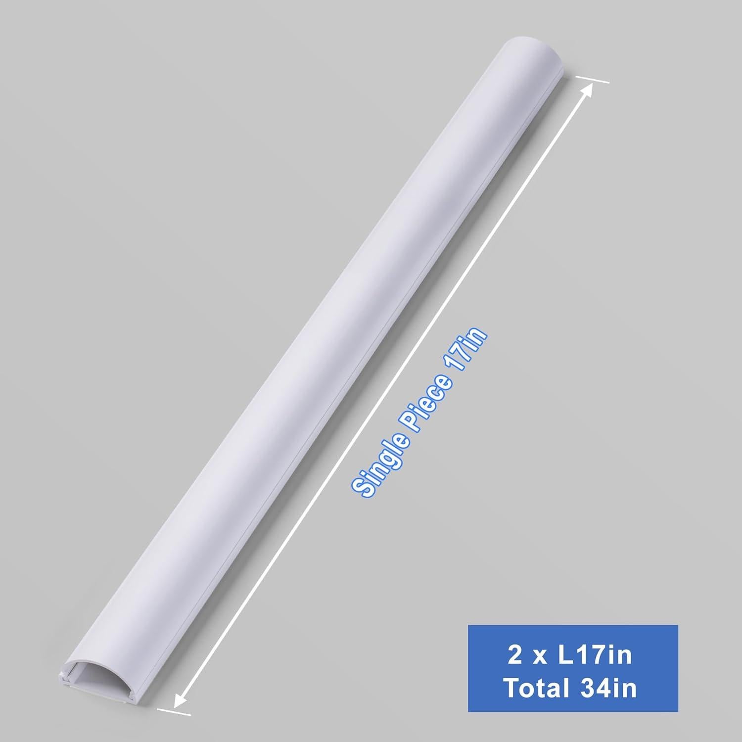 Cubierta de Cables ZhiYo 86cm Blanca para 2-4 Cables