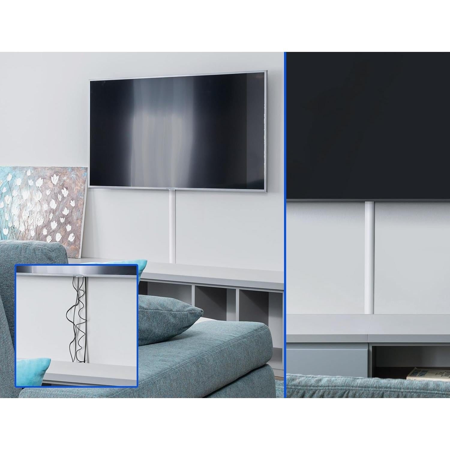 Cubierta de Cables ZhiYo 86cm Blanca para 2-4 Cables