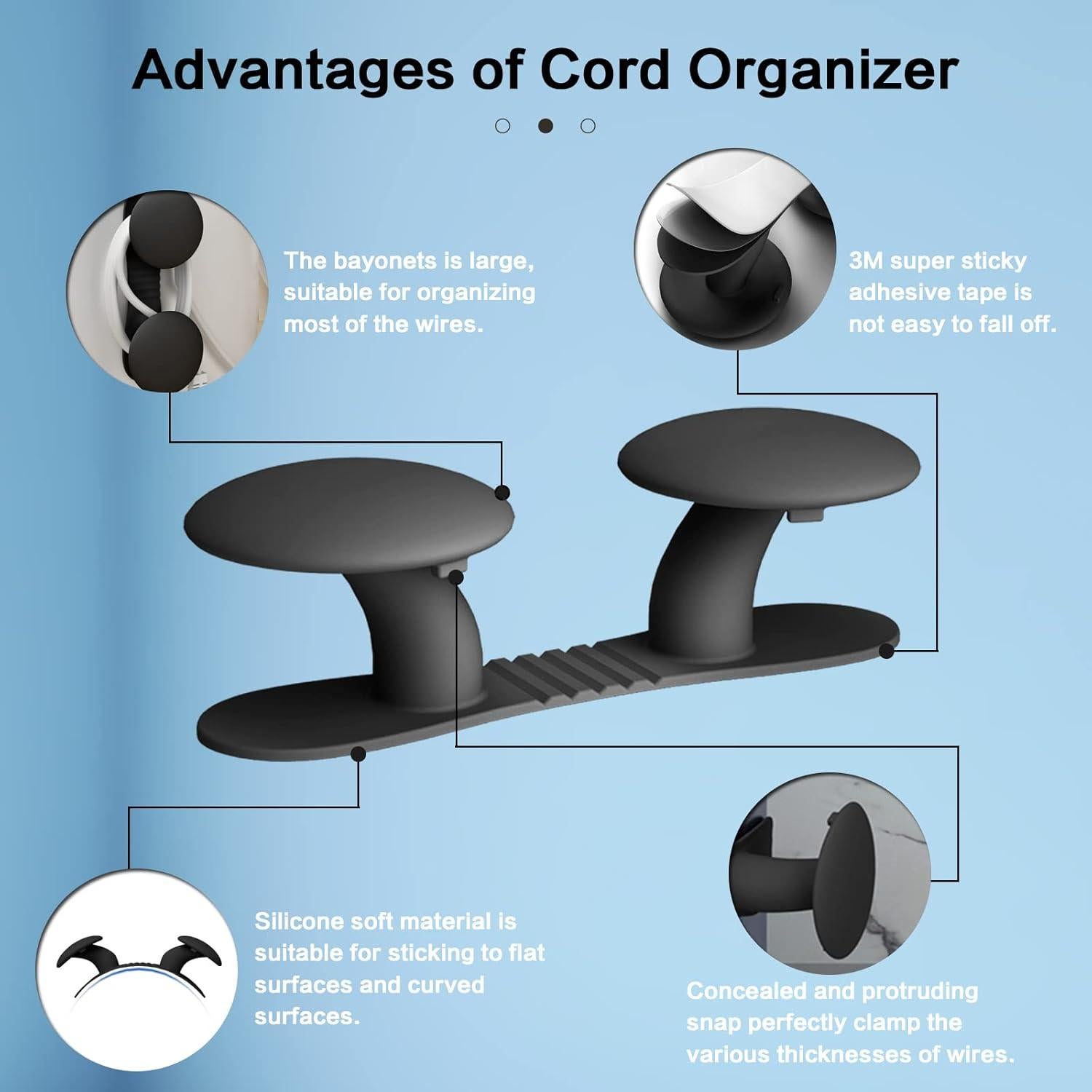 Organizador de Cables AUHSSAN para Electrodomésticos - 6 Colores