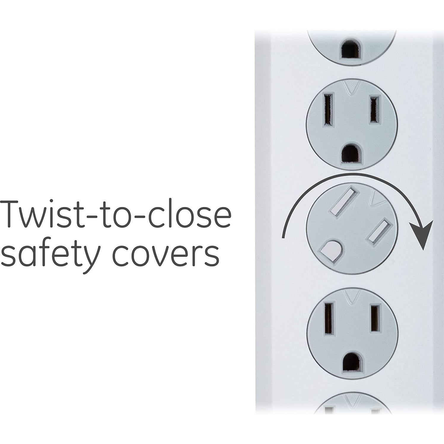 Protector contra sobretensiones GE 6 salidas 800J 2 paquetes