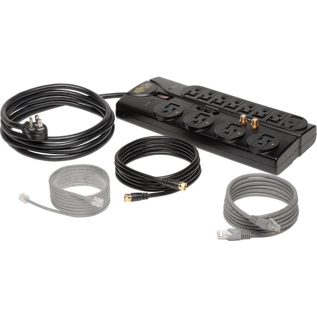 Protector de Sobretensión Tripp Lite 12 Salidas 2.44m Negro