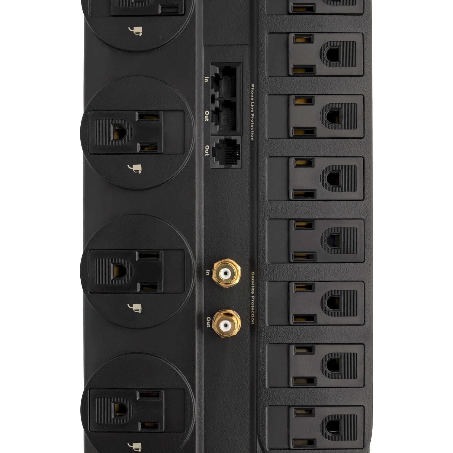 Protector de Sobretensión Tripp Lite 12 Salidas 2.44m Negro