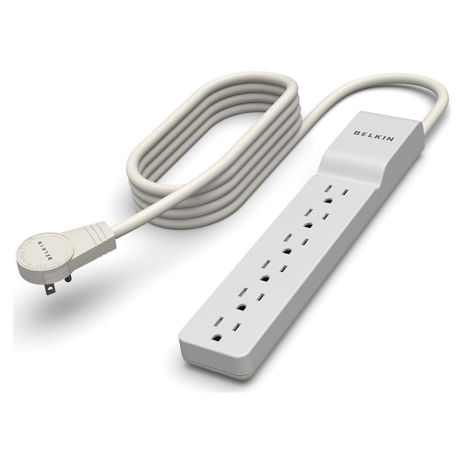 Protector de Sobretensión Belkin 6 Salidas 1080 Julios 1.8m