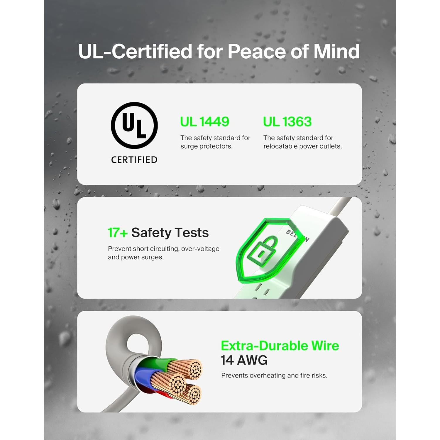 Protector de Sobretensión Belkin 6 Salidas 1080 Julios 1.8m